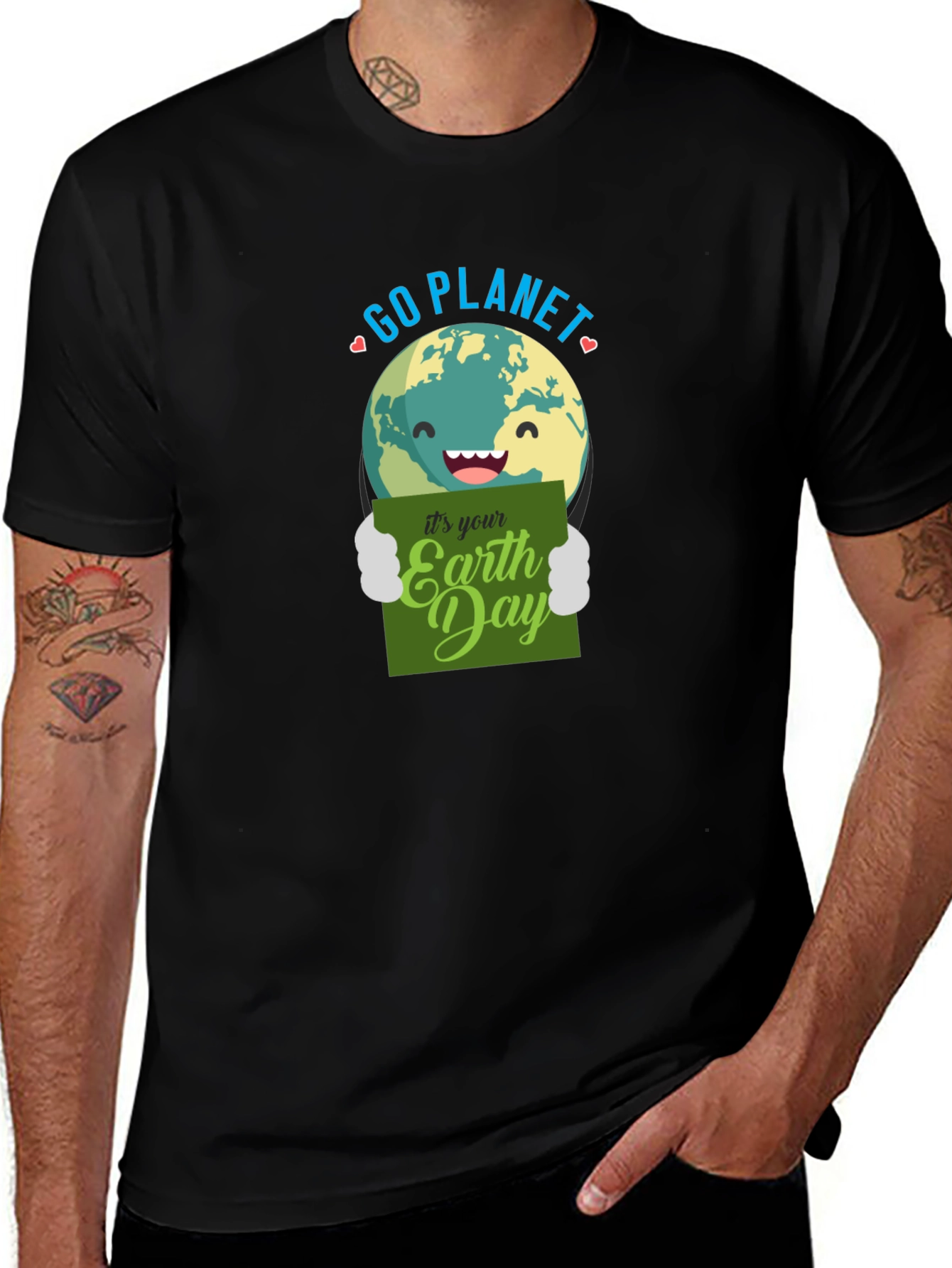 Go Planet Earth Day Graphic T-Shirt