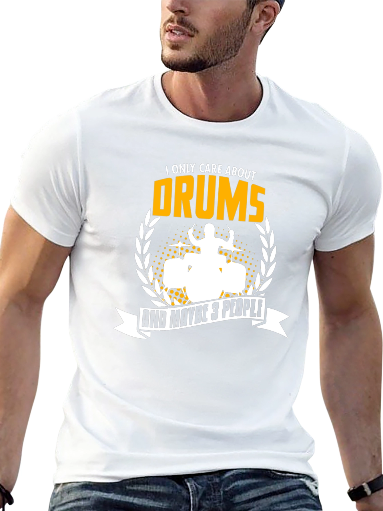 Drummer T-Shirt - I Only Care About Drums