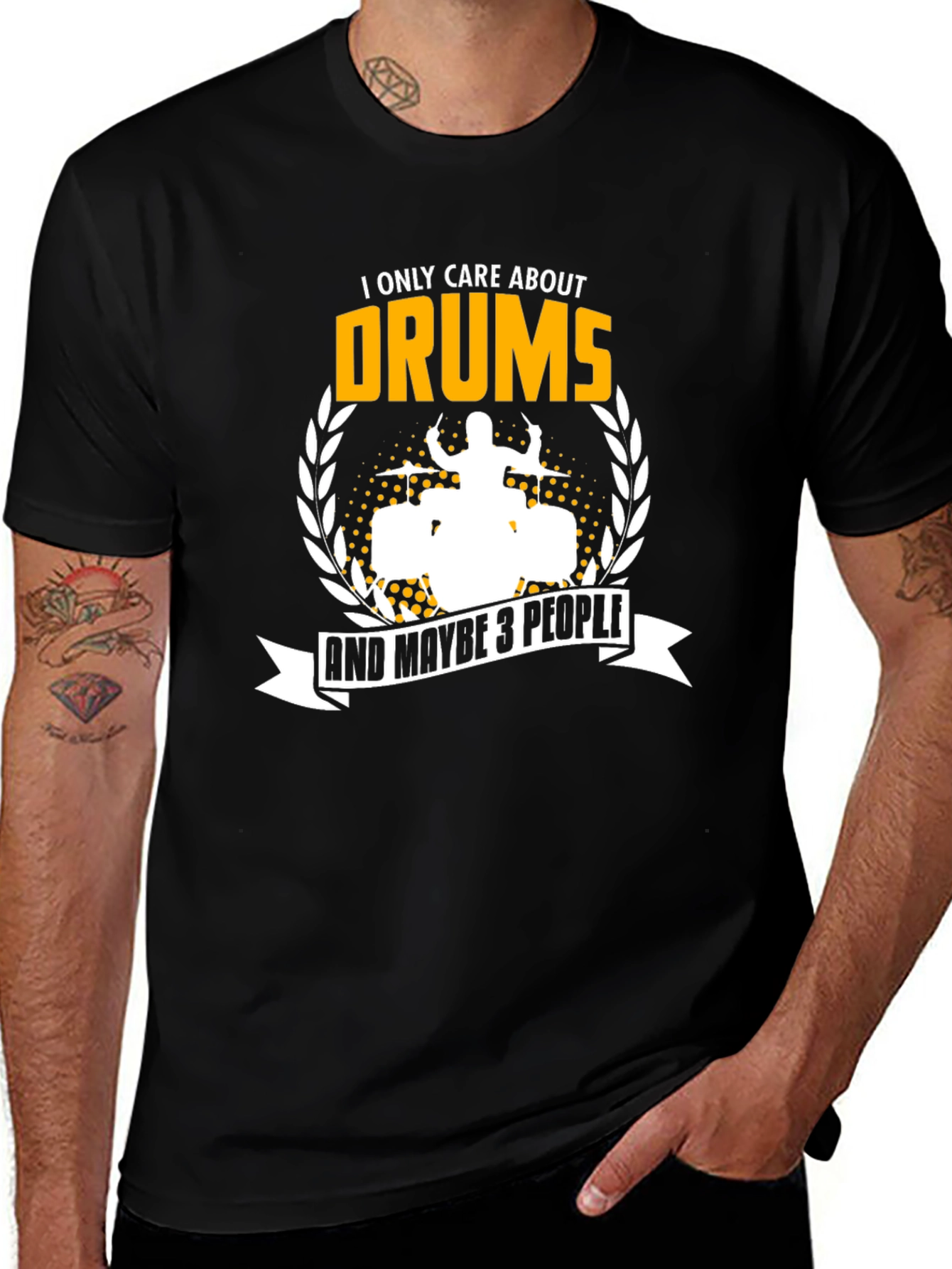 Drummer T-Shirt - I Only Care About Drums