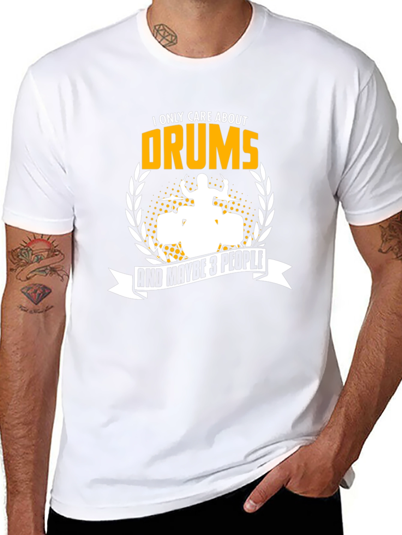 Drummer T-Shirt - I Only Care About Drums