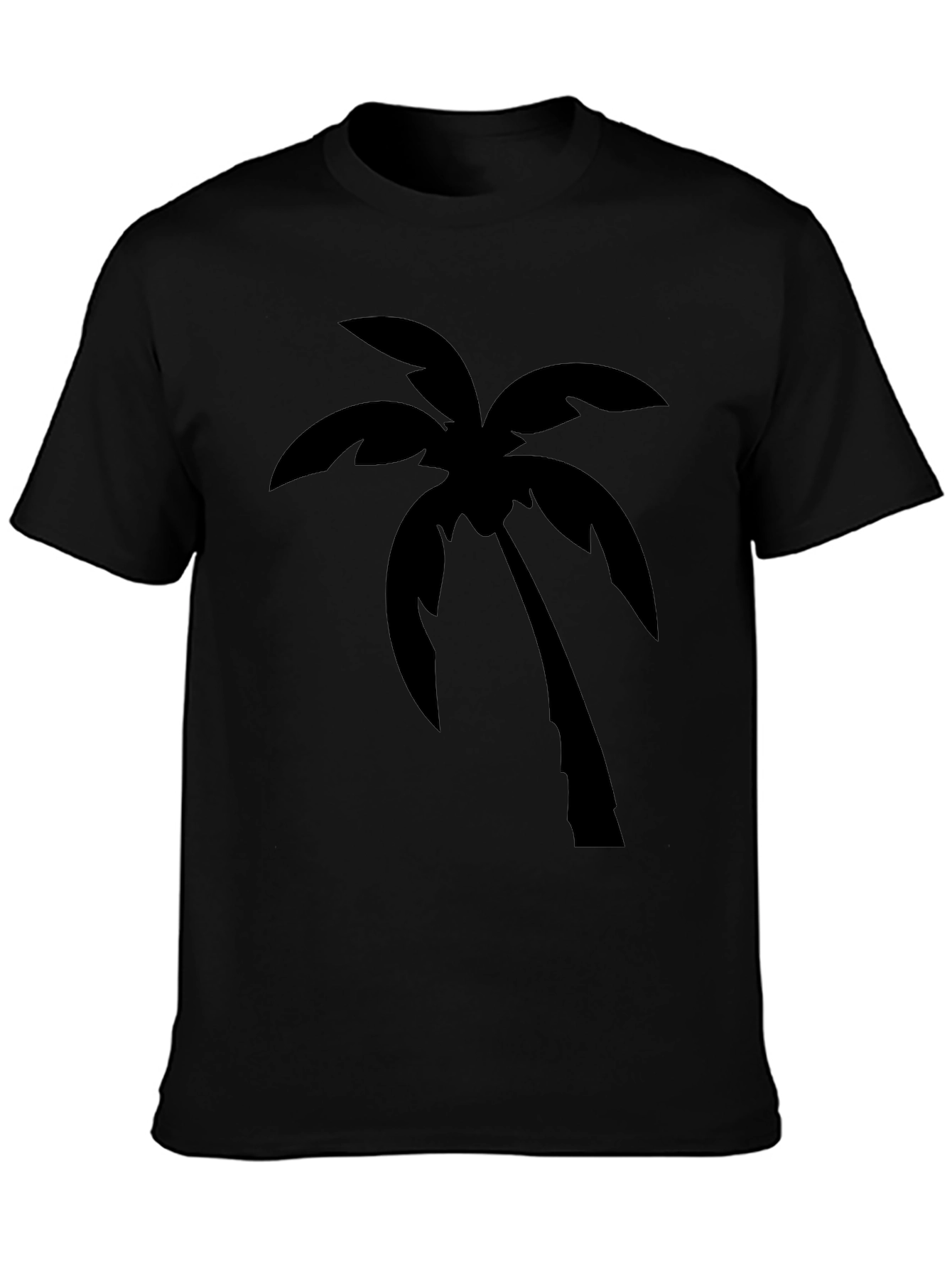 Black Palm Tree Graphic Tee - Island Vibes