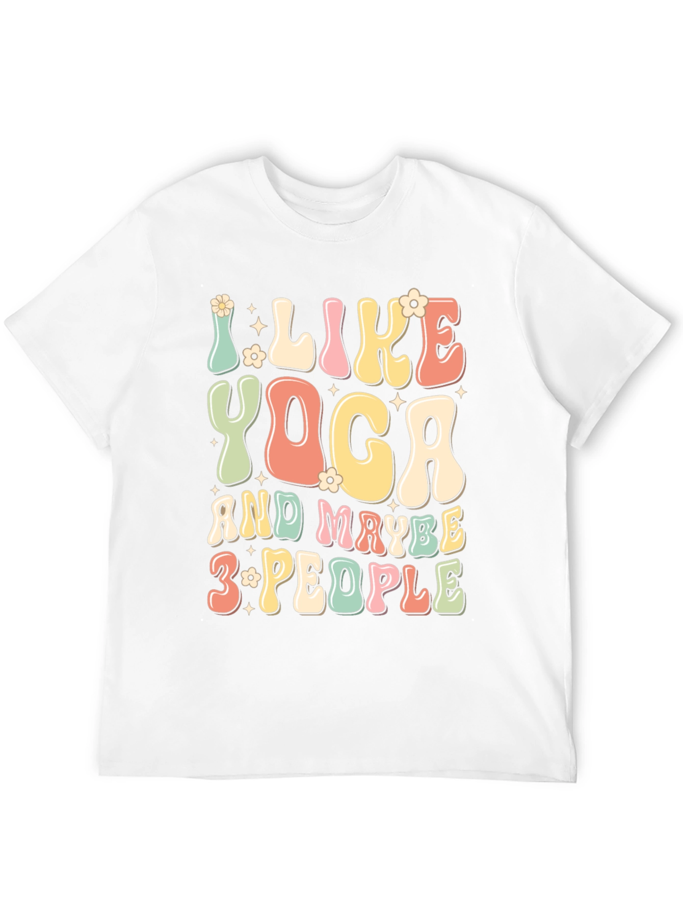 I Like Yoga & Maybe 3 People Graphic Tee