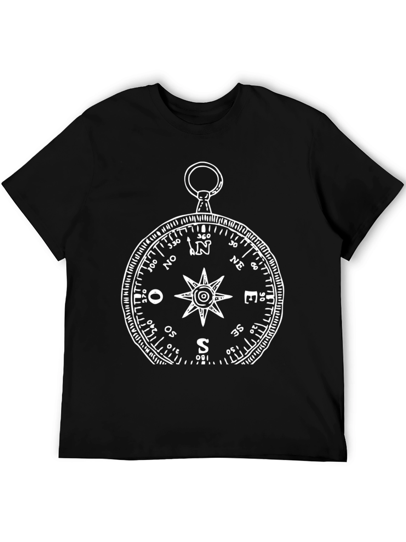 Compass Graphic T-Shirt - Black