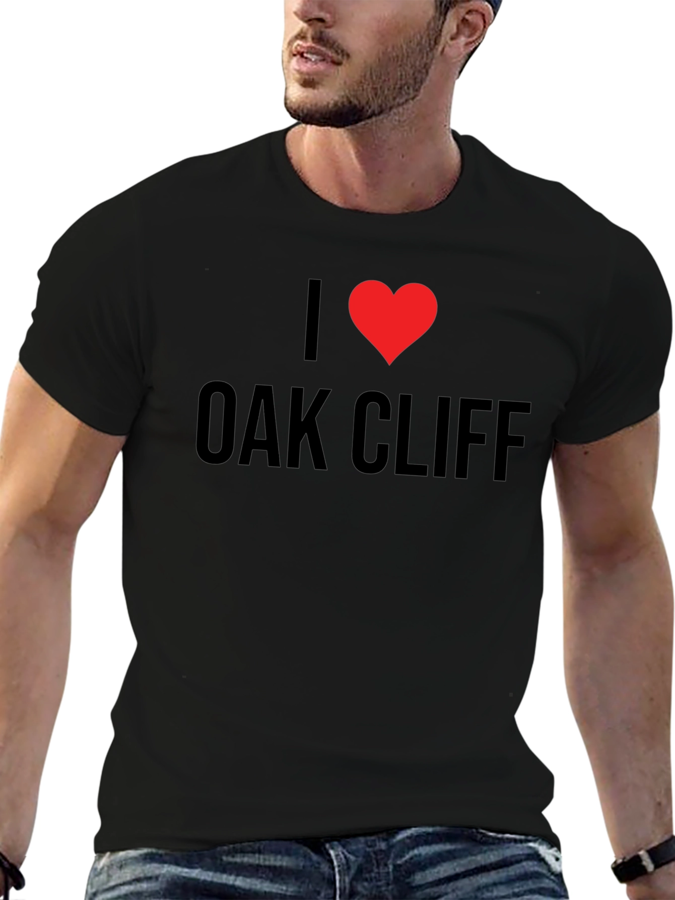 I Love Oak Cliff Black T-Shirt