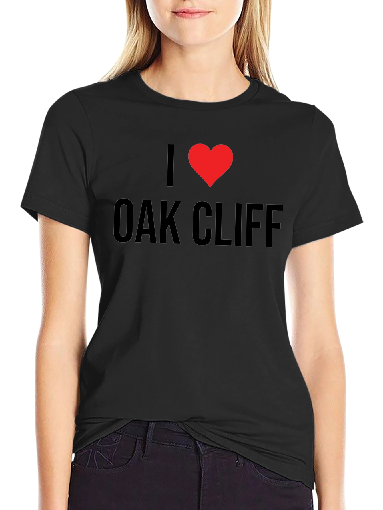 I Love Oak Cliff Black T-Shirt