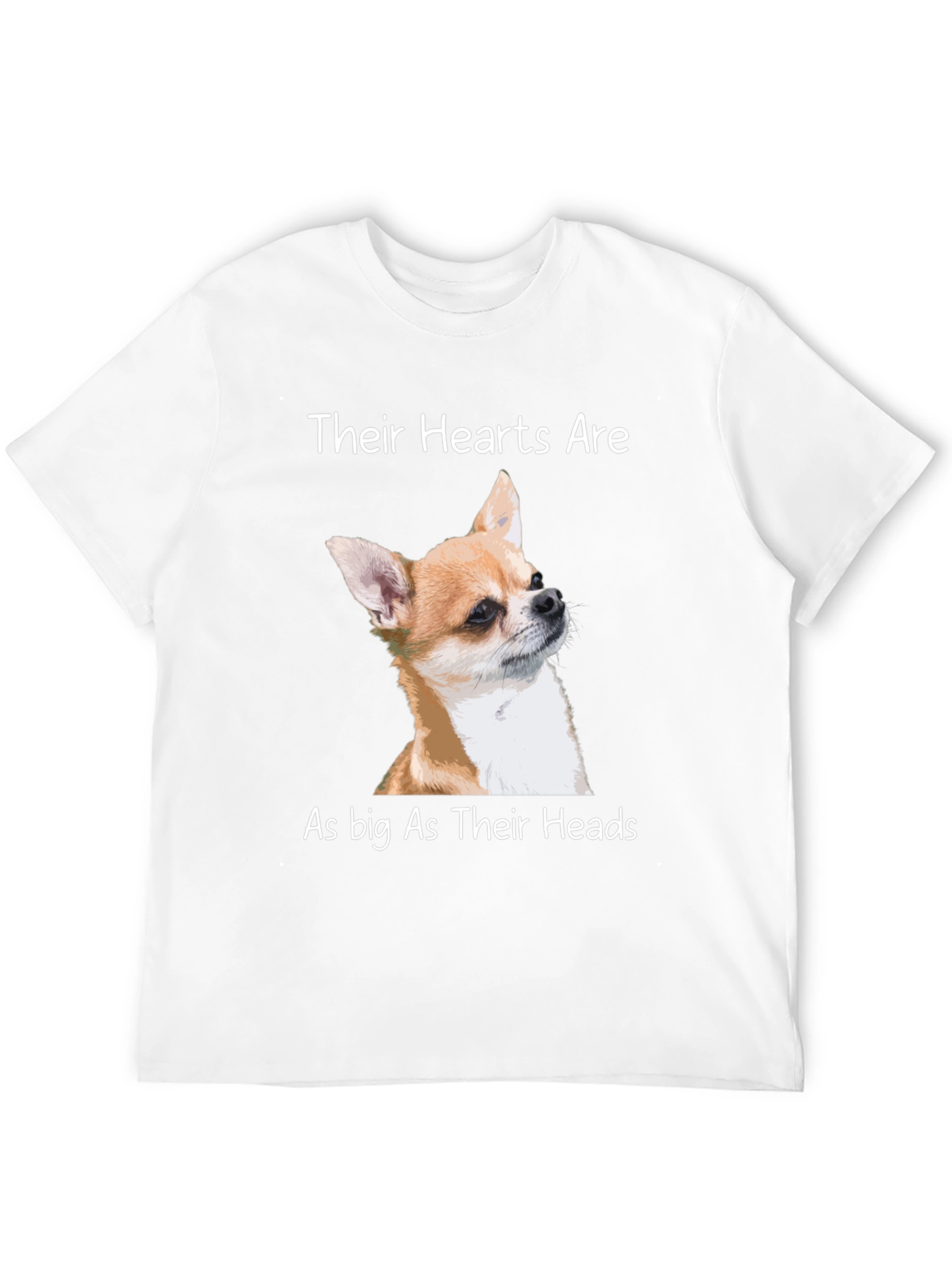 Chihuahua Lover T-Shirt: Big Heart Design