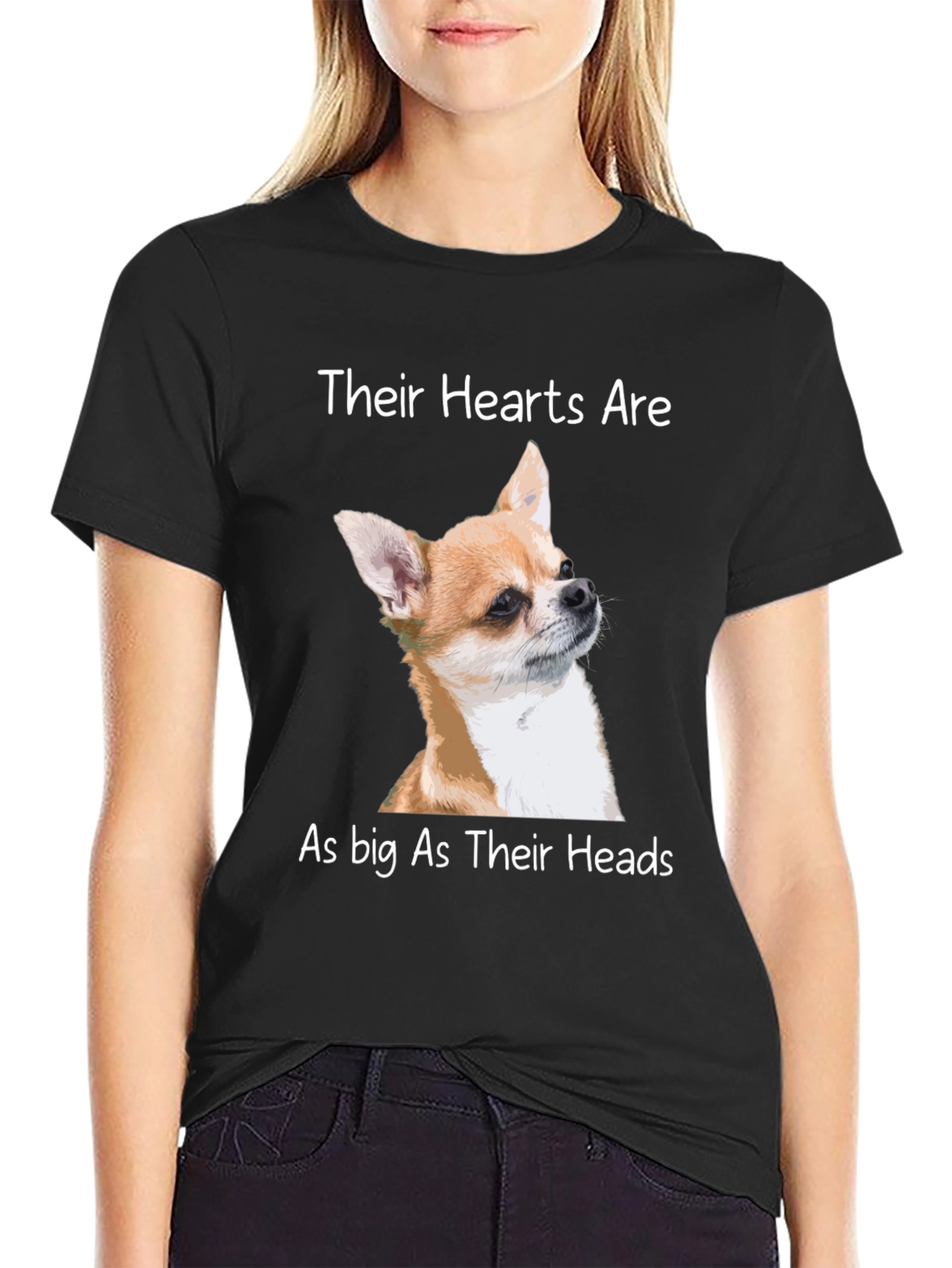 Chihuahua Lover T-Shirt: Big Heart Design