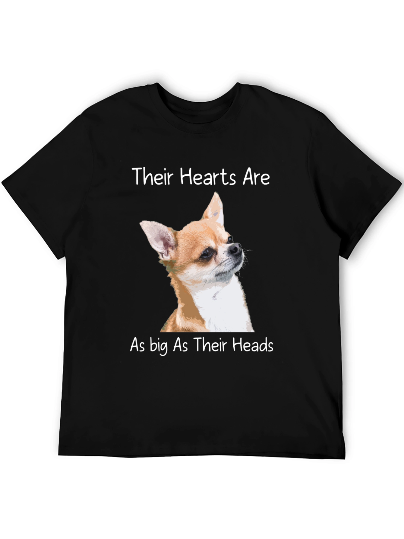 Chihuahua Lover T-Shirt: Big Heart Design