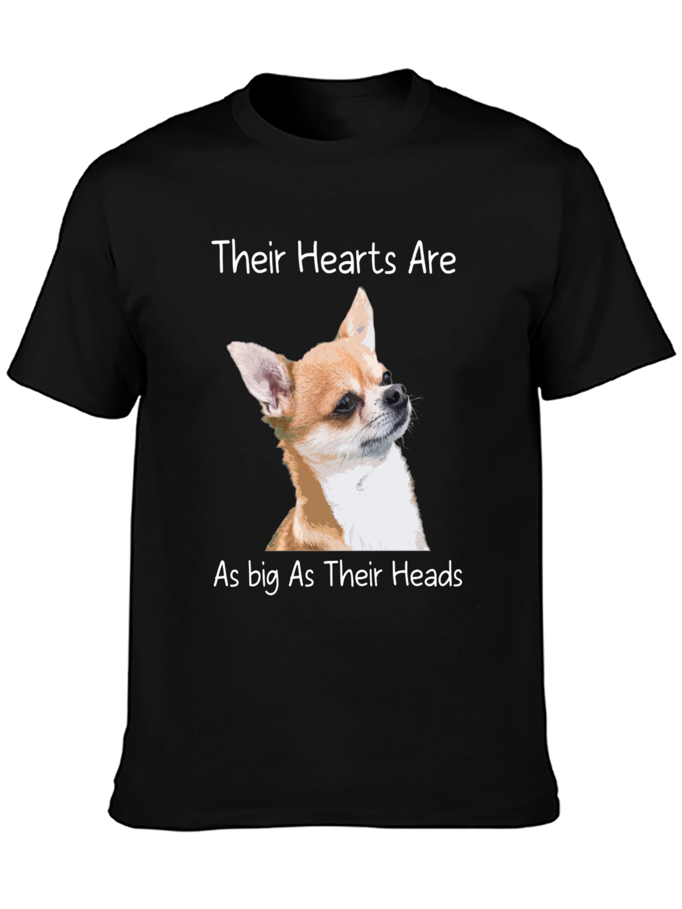 Chihuahua Lover T-Shirt: Big Heart Design