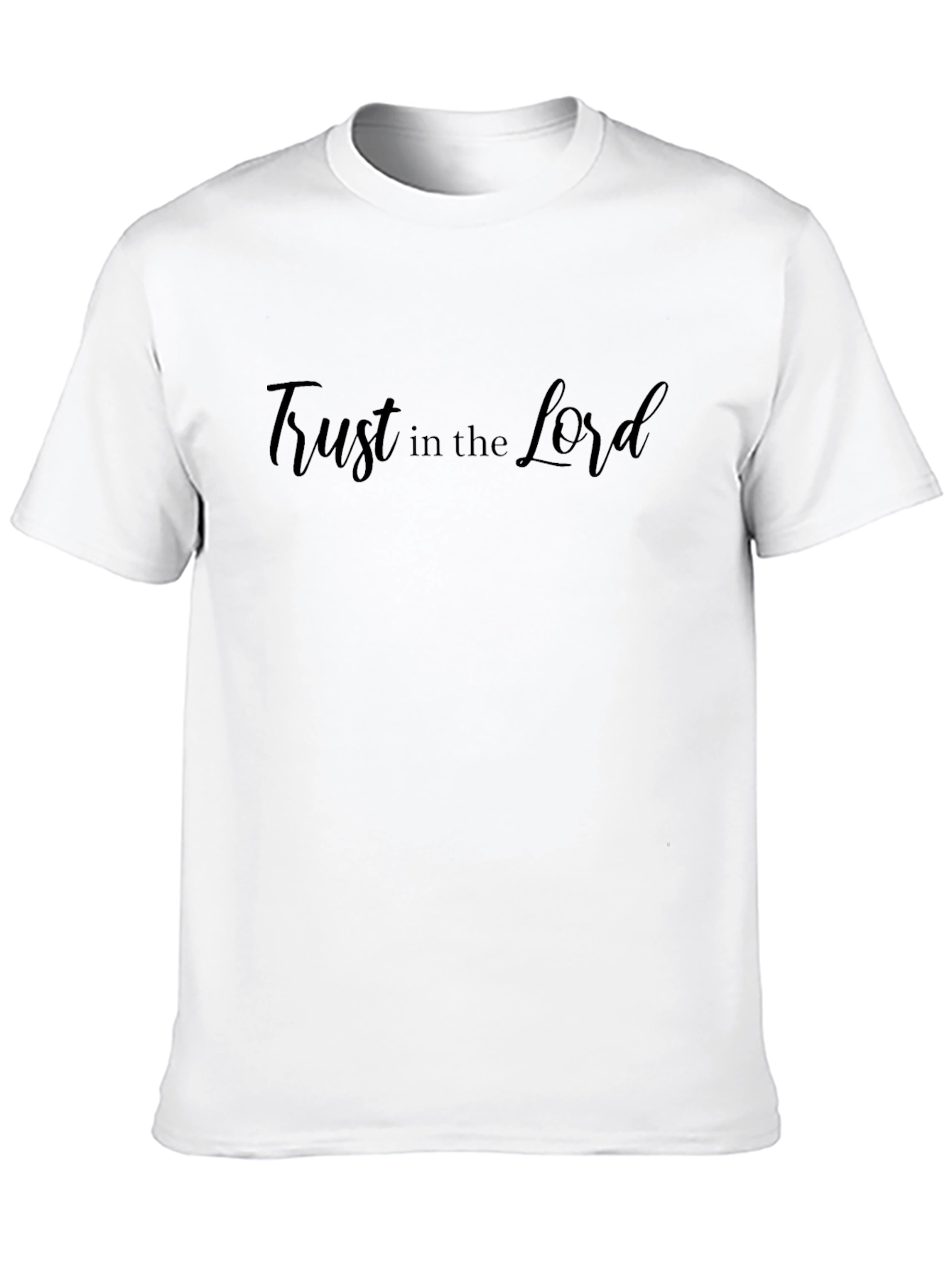 Trust in the Lord Black Tee
