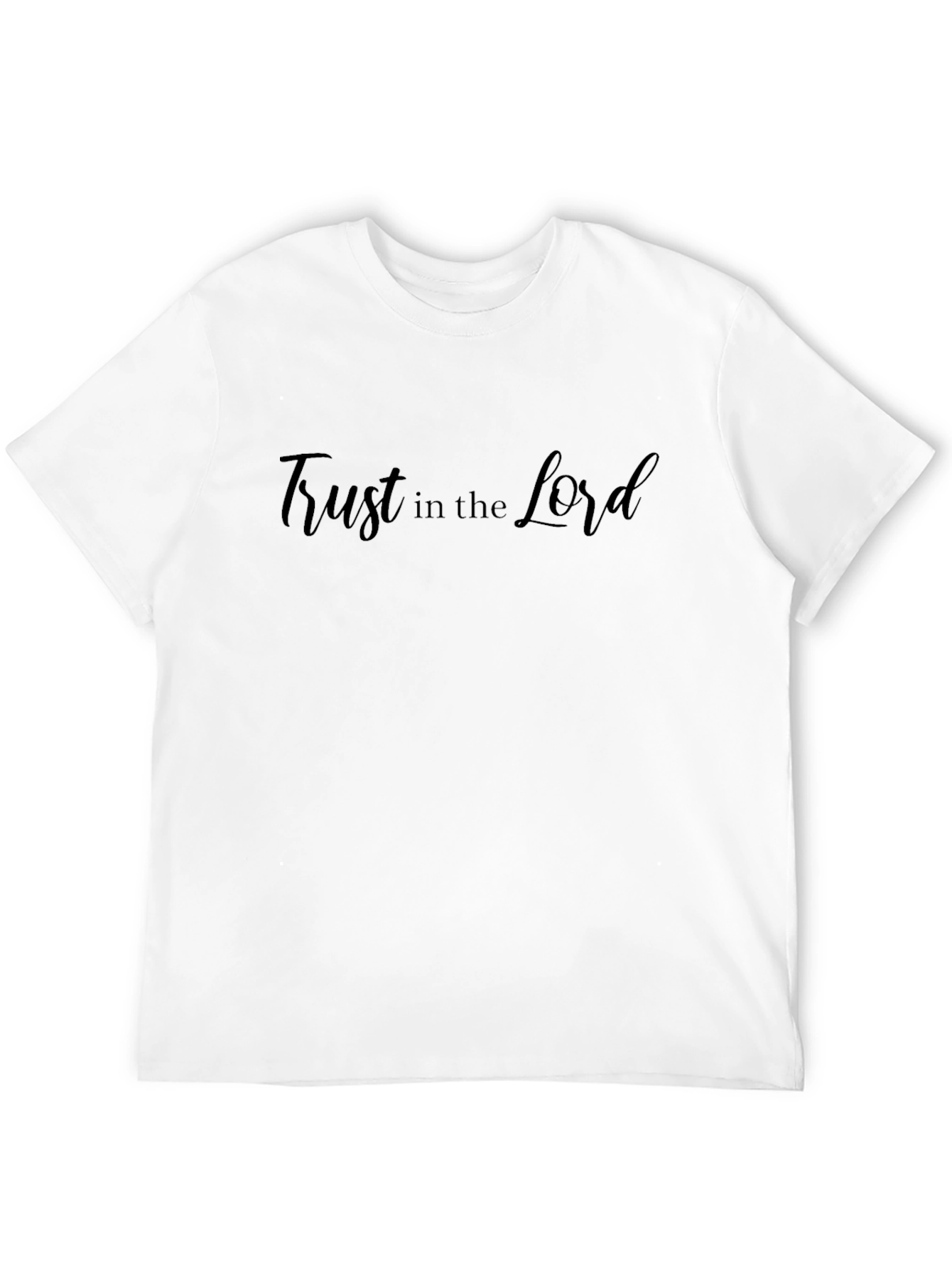 Trust in the Lord Black Tee