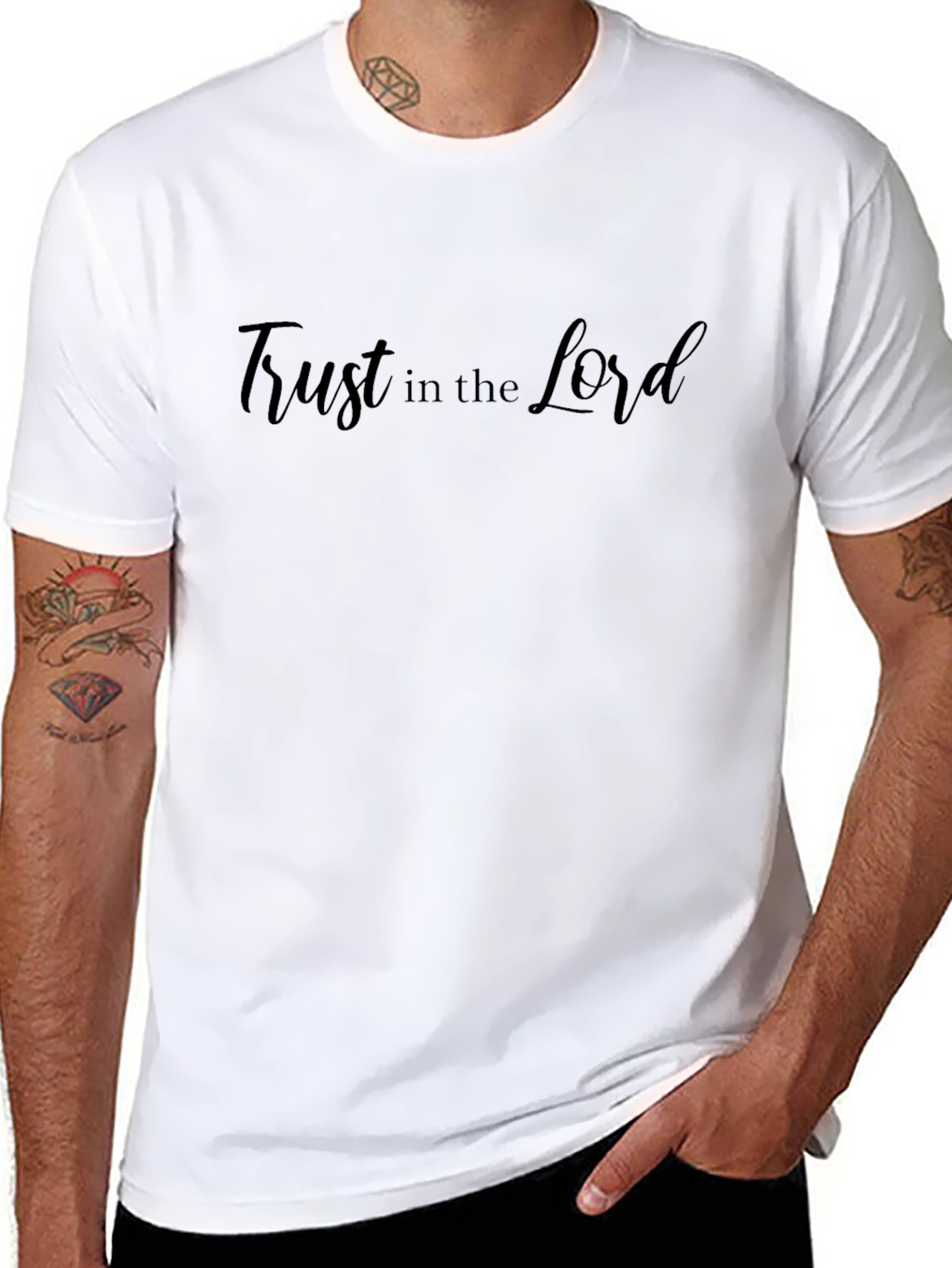 Trust in the Lord Black Tee