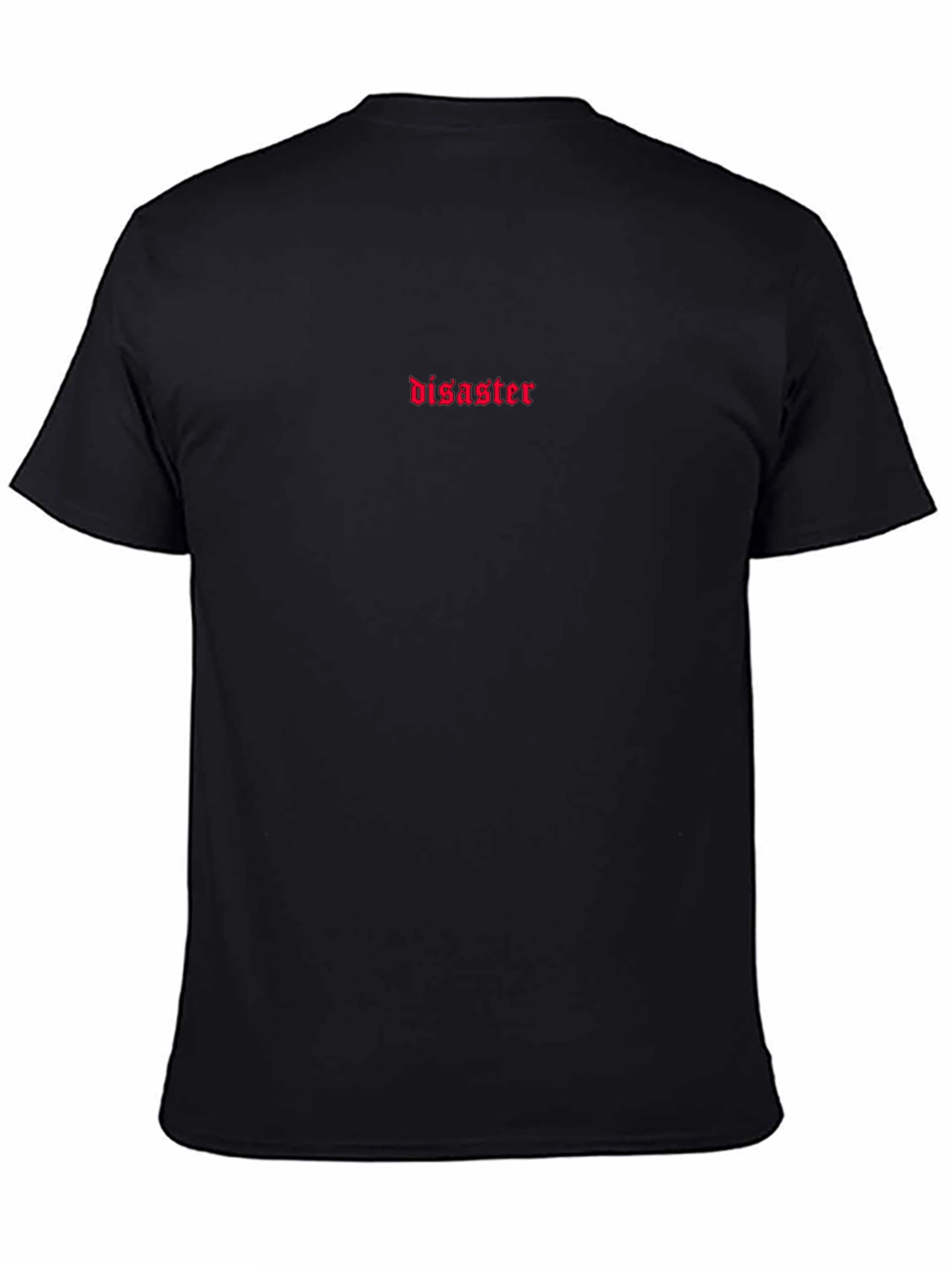 Disaster Embroidered Graphic Tee - Unisex Cotton T-Shirt