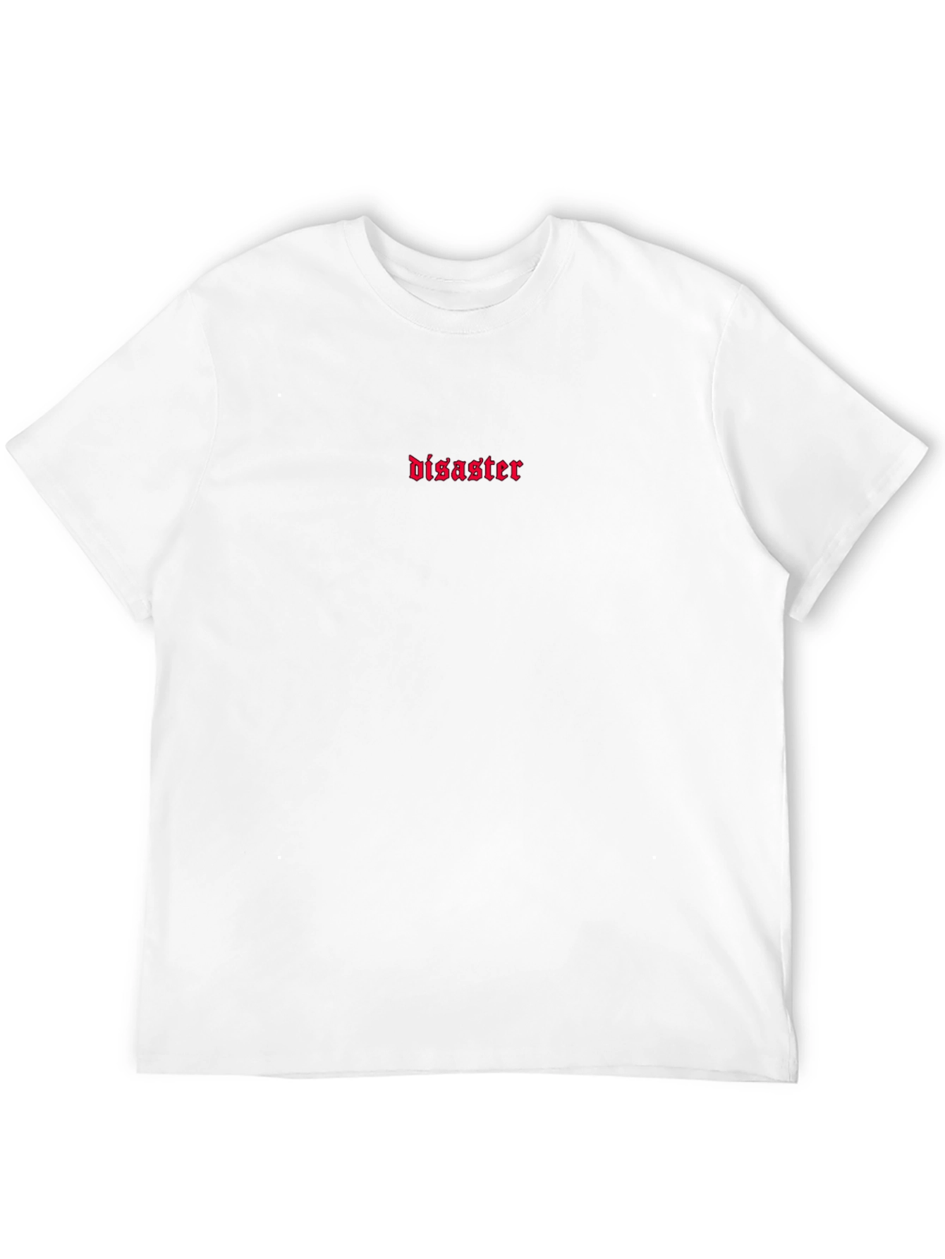 Disaster Embroidered Graphic Tee - Unisex Cotton T-Shirt
