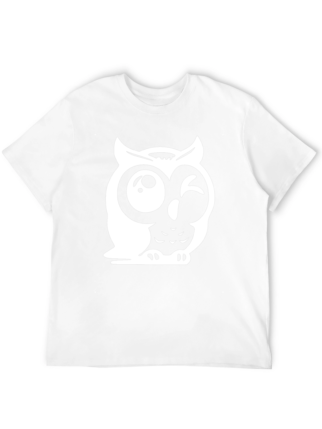 Funny Owl Graphic Tee - Mens Black T-Shirt