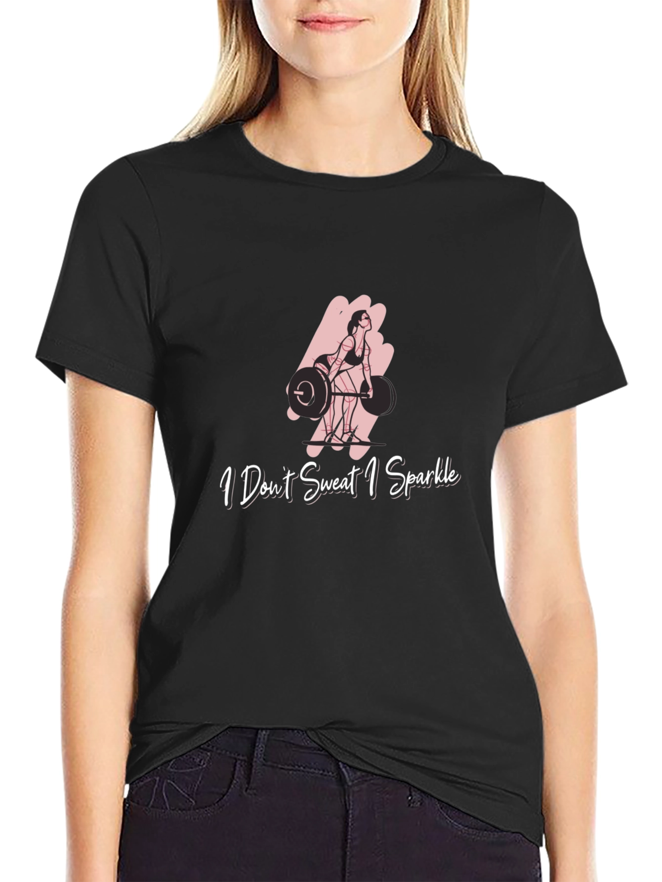 I Dont Sweat I Sparkle Fitness Graphic Tee