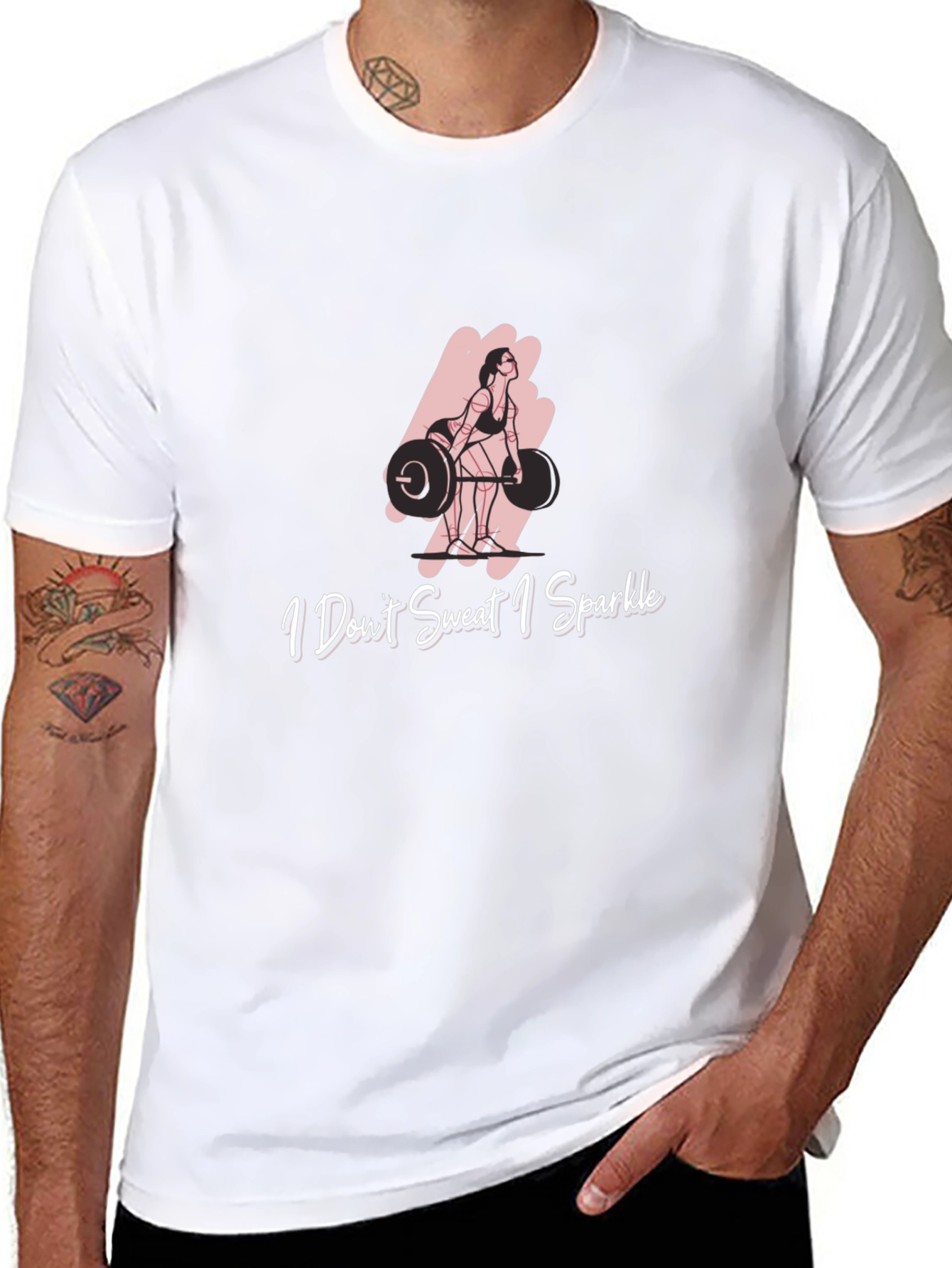 I Dont Sweat I Sparkle Fitness Graphic Tee