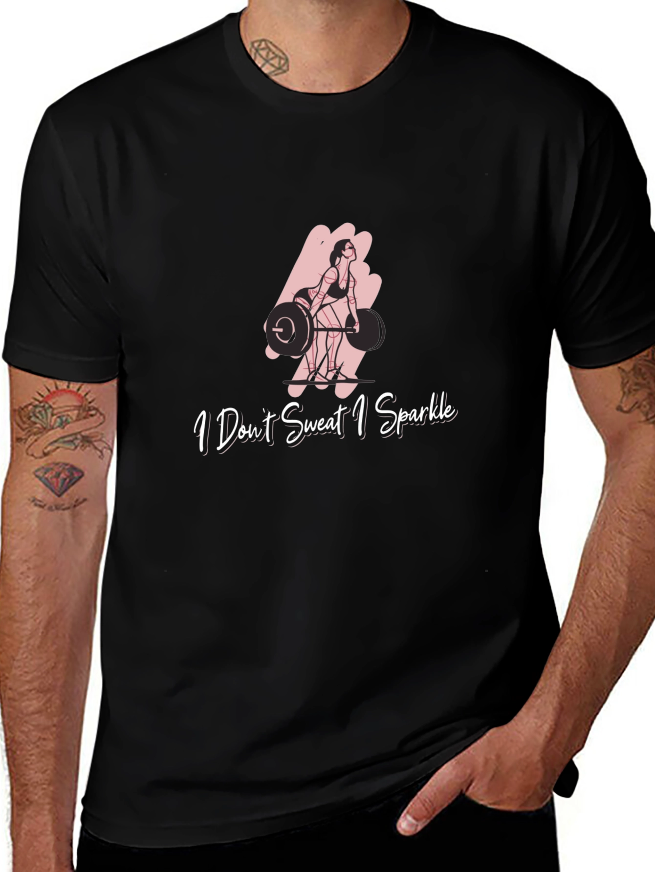 I Dont Sweat I Sparkle Fitness Graphic Tee