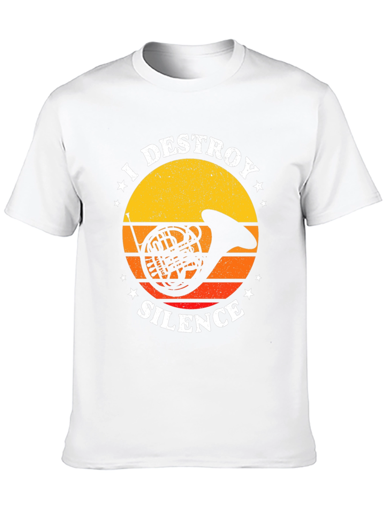 I Destroy Silence French Horn T-Shirt