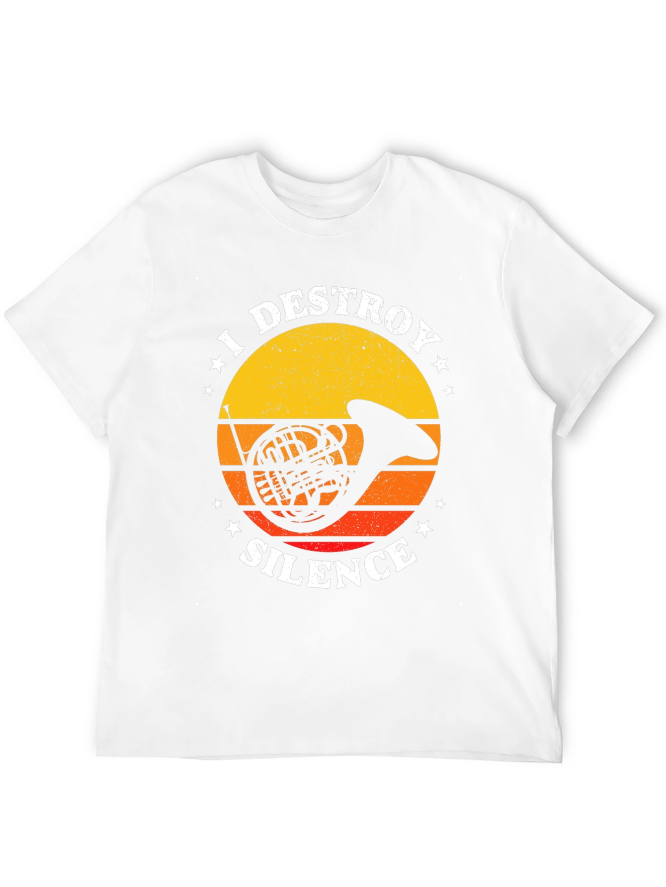 I Destroy Silence French Horn T-Shirt
