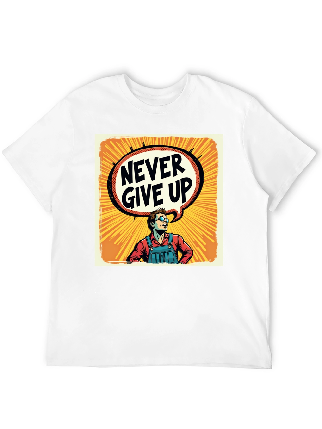 Never Give Up T-Shirt - Motivational Graphic Tee