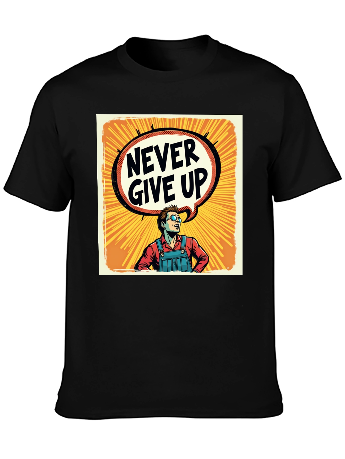 Never Give Up T-Shirt - Motivational Graphic Tee