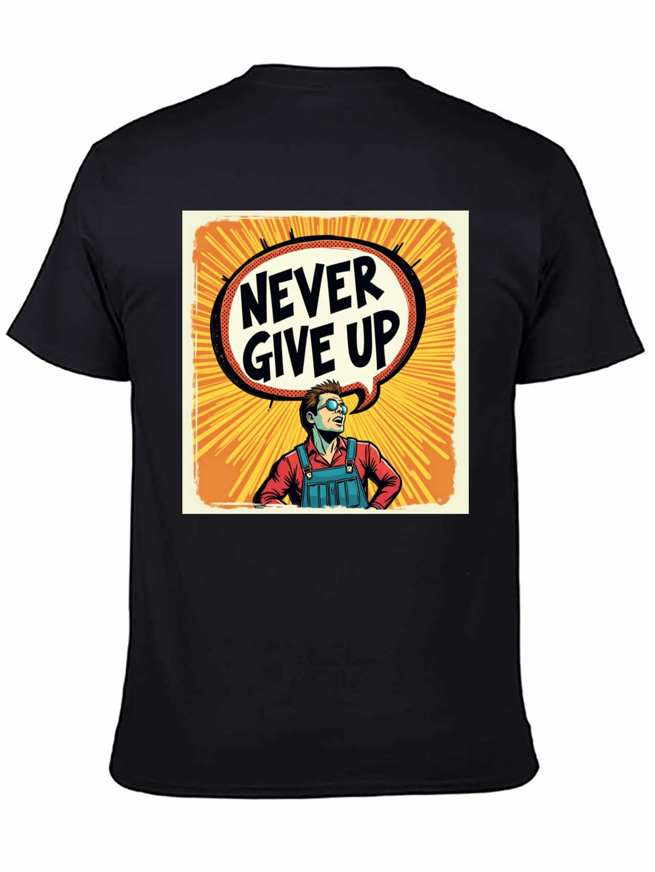 Never Give Up T-Shirt - Motivational Graphic Tee