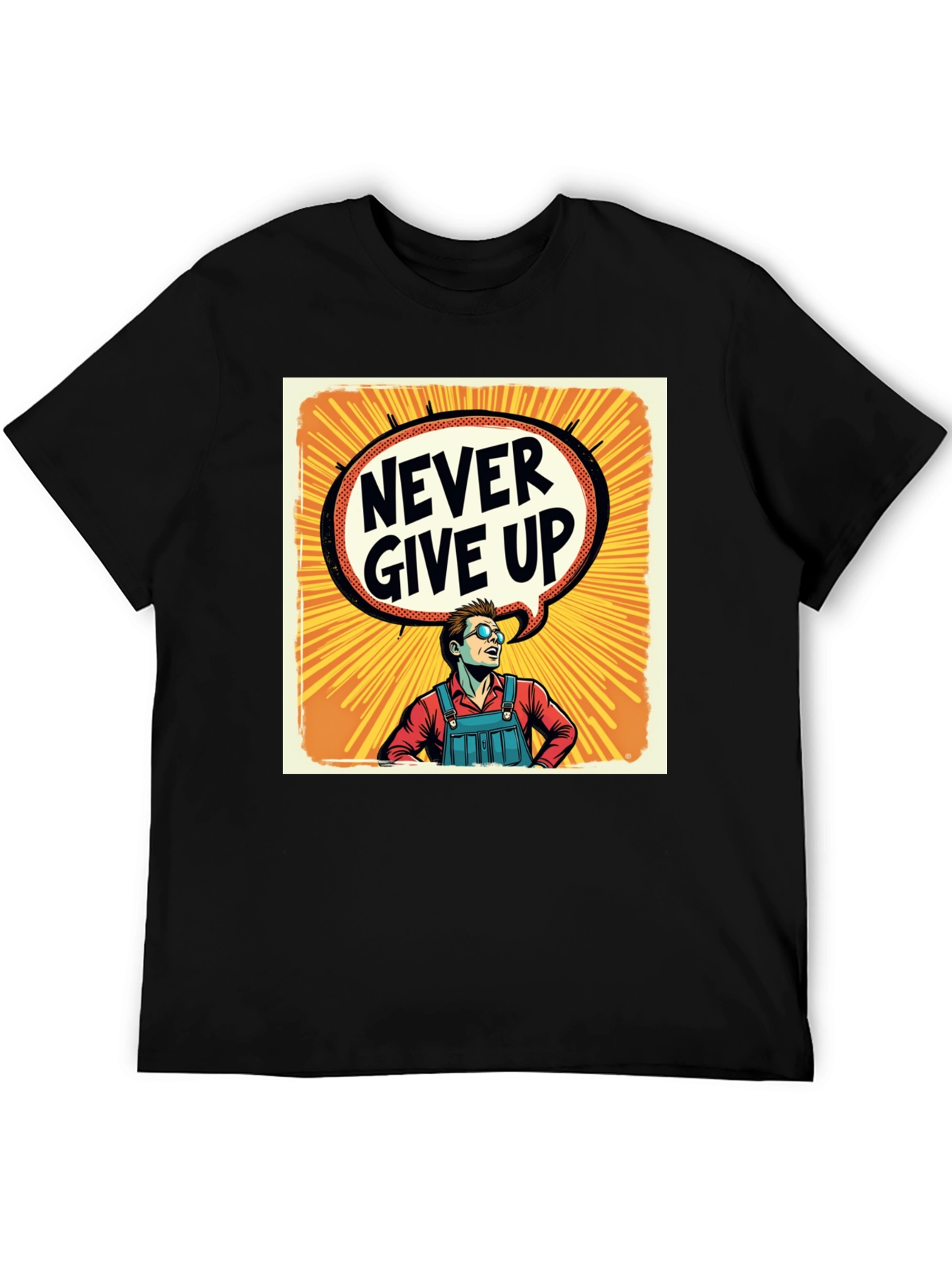 Never Give Up T-Shirt - Motivational Graphic Tee