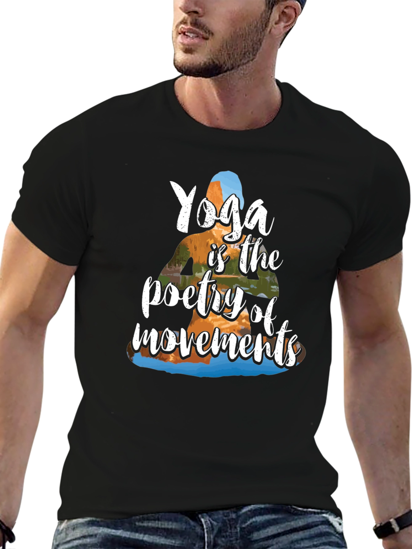 Yoga Poetry T-Shirt - Unisex Soft Cotton Tee