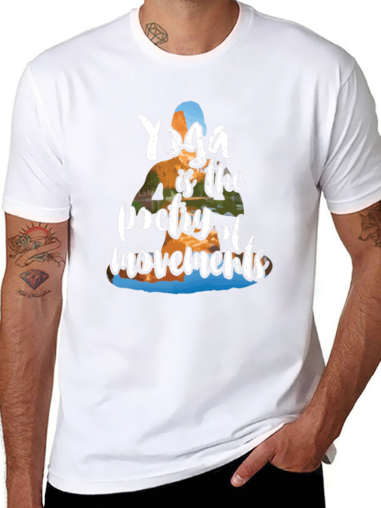 Yoga Poetry T-Shirt - Unisex Soft Cotton Tee
