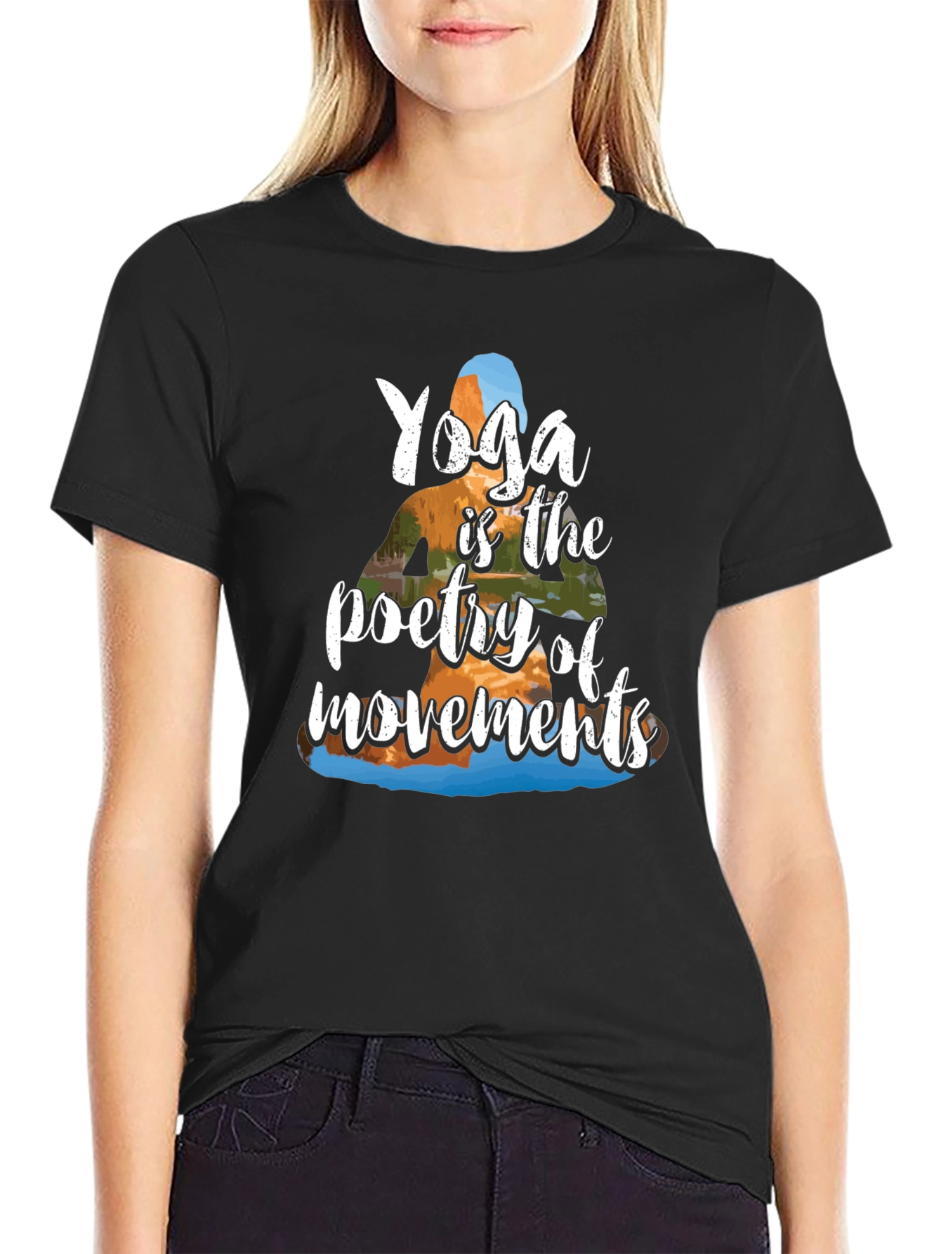 Yoga Poetry T-Shirt - Unisex Soft Cotton Tee