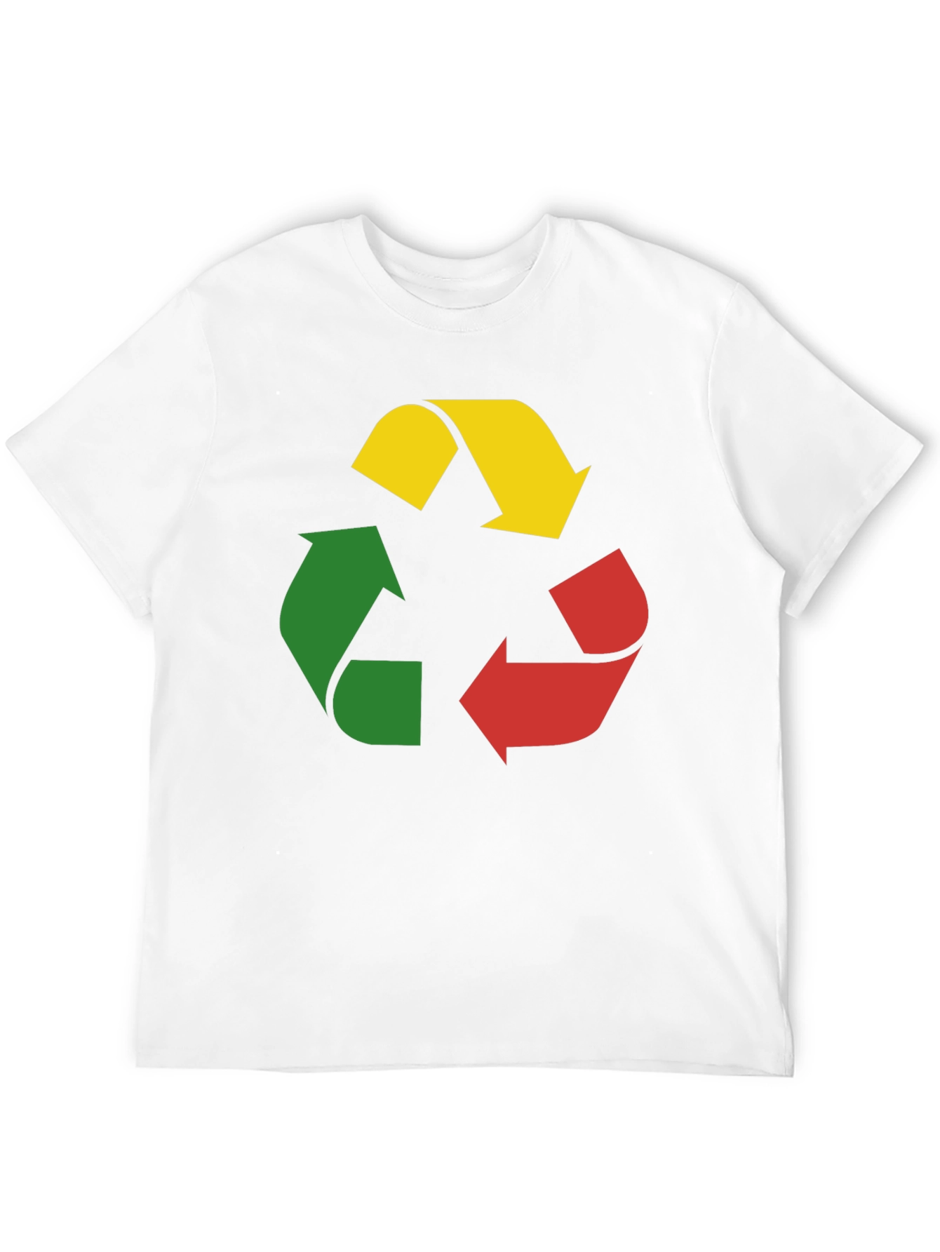 Recycle Symbol Graphic Tee - Black Cotton T-Shirt