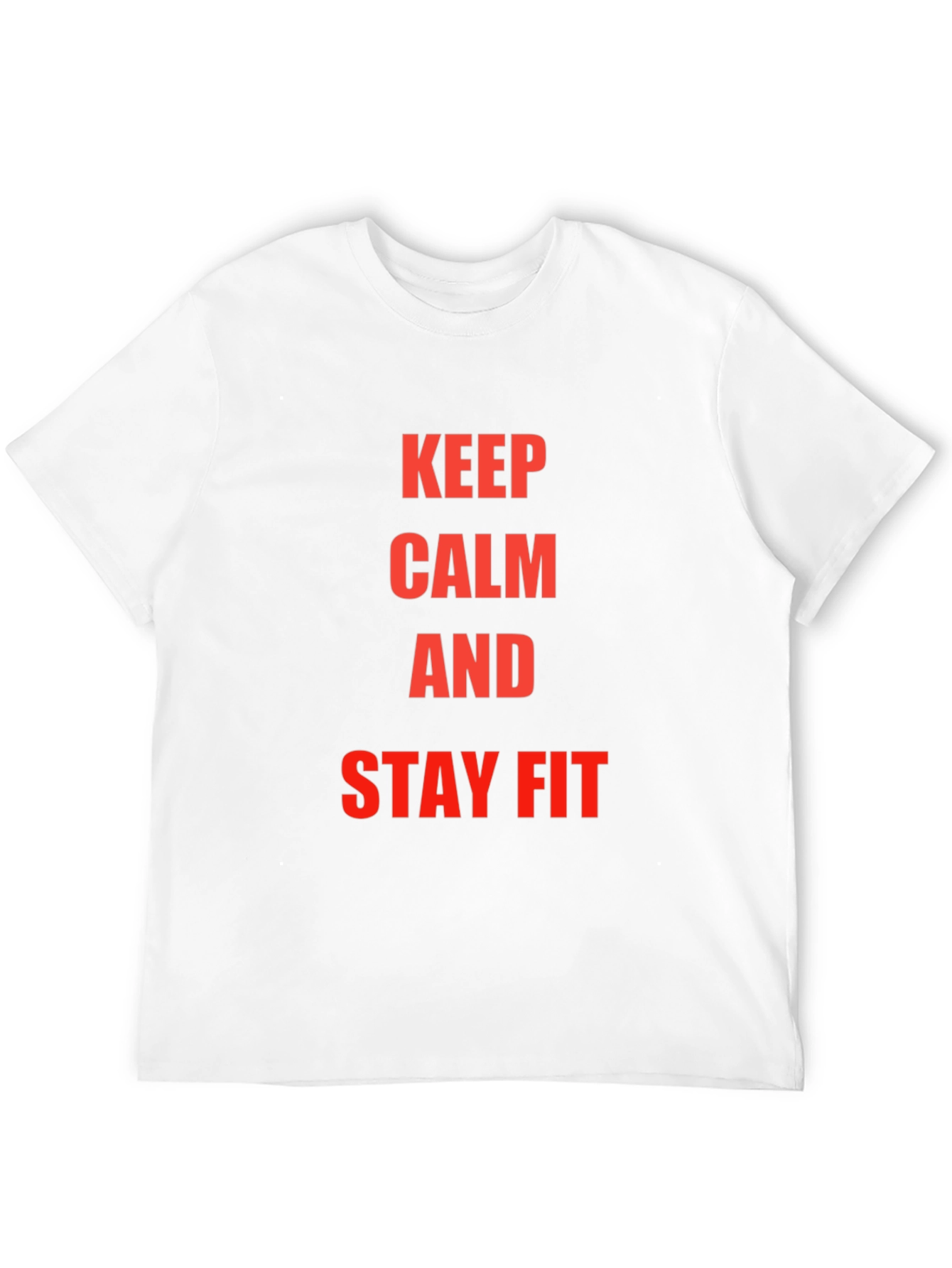 Keep Calm and Stay Fit Black T-Shirt
