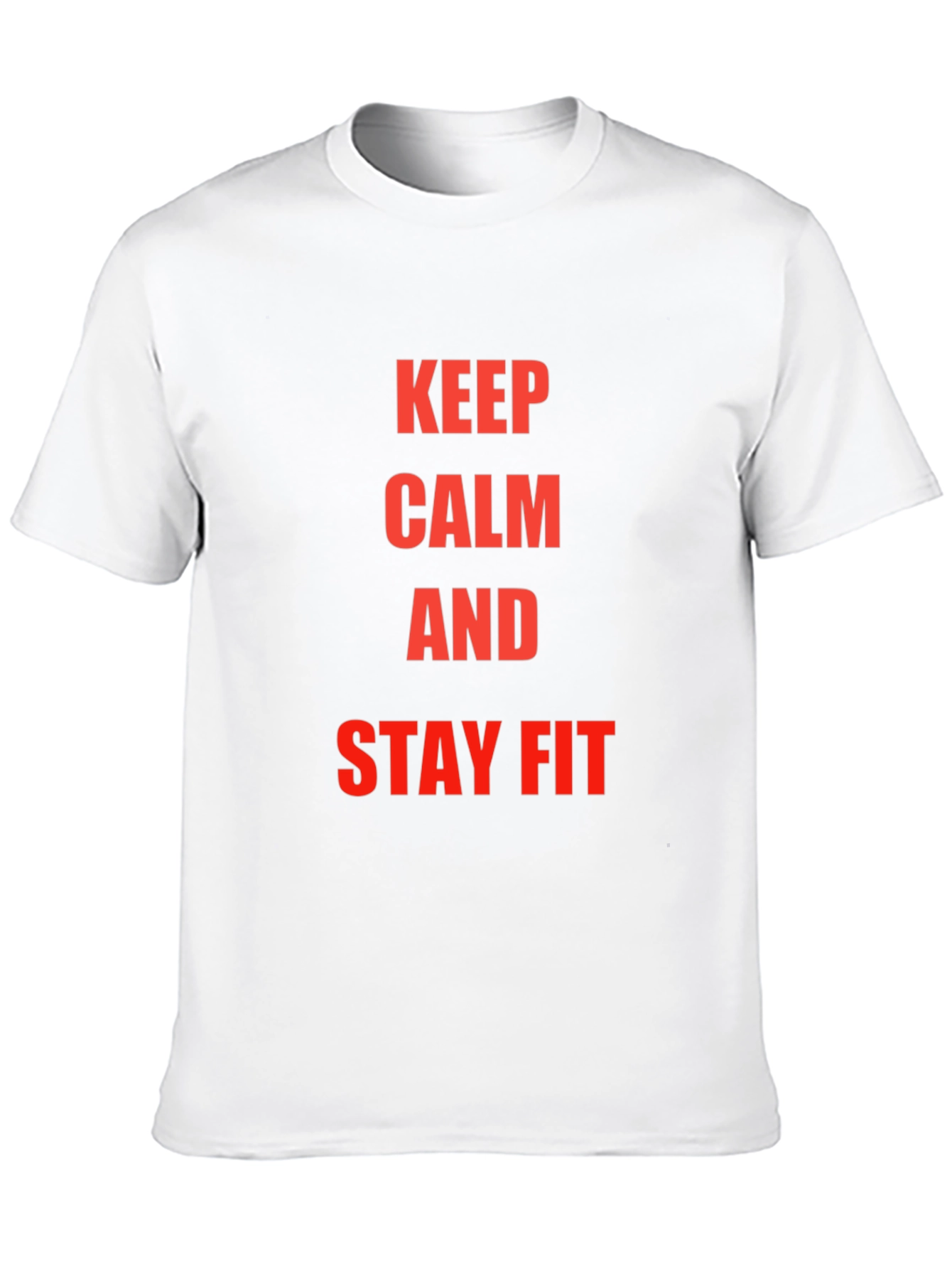 Keep Calm and Stay Fit Black T-Shirt