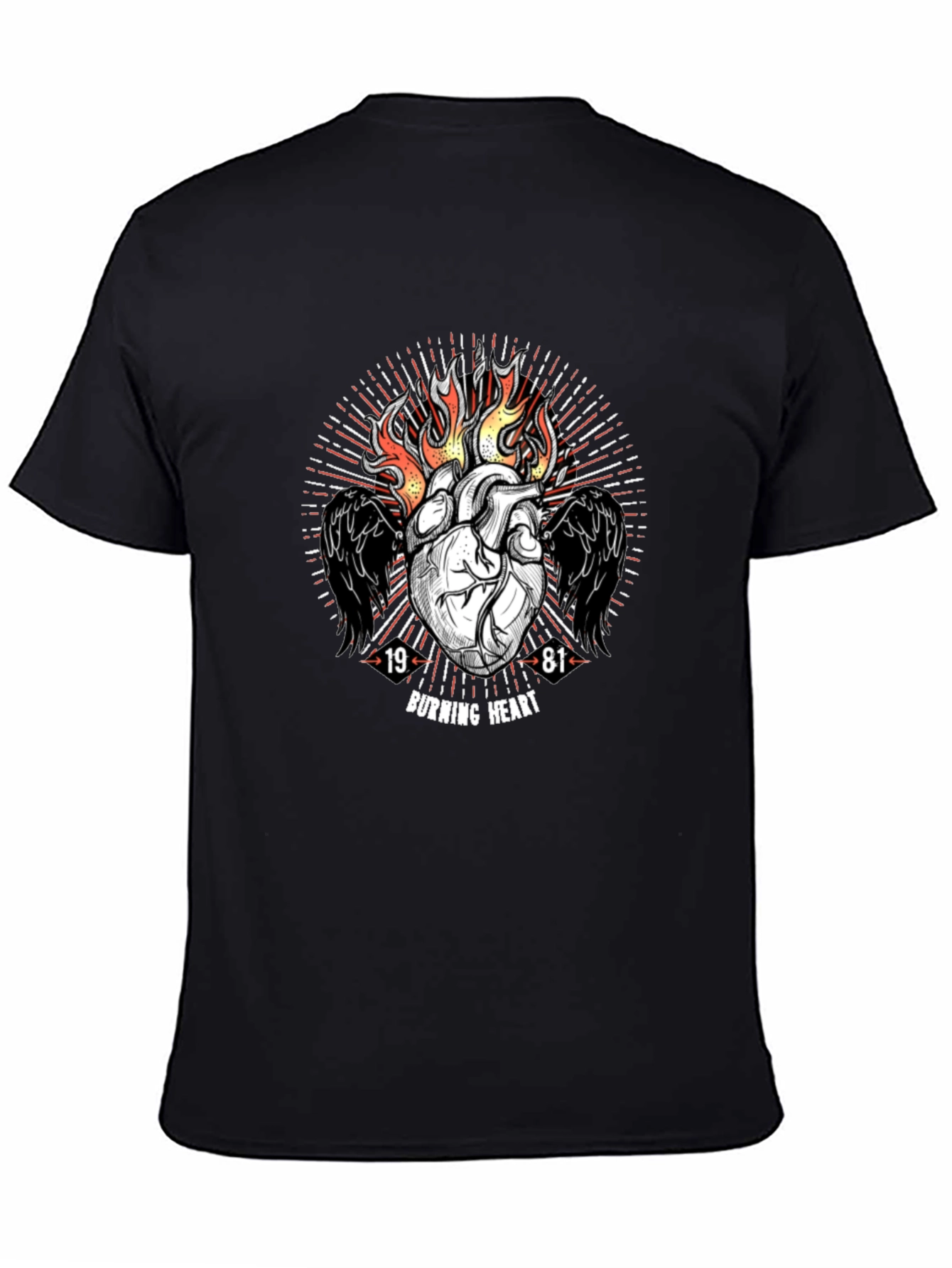 Burning Heart Graphic Tee
