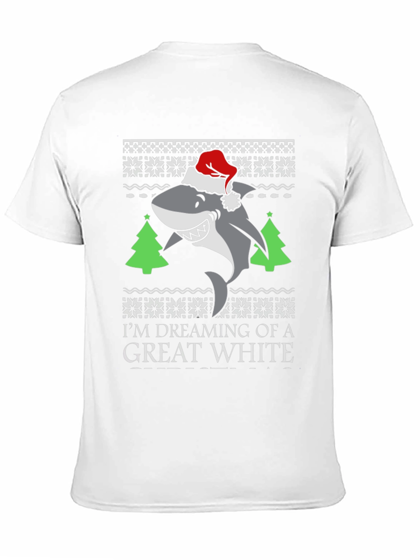 Great White Shark Christmas T-Shirt