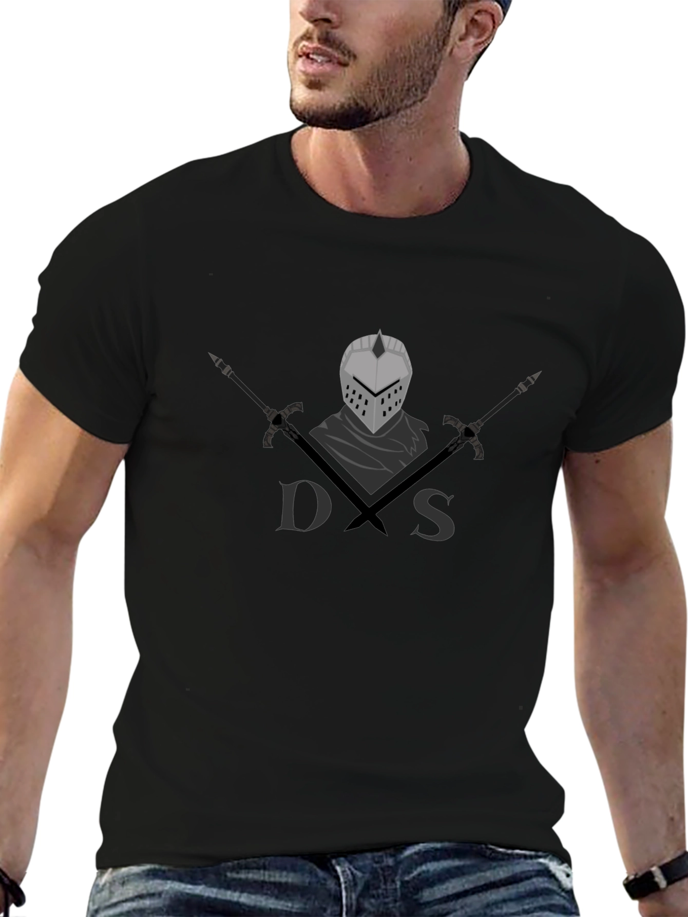 Dark Souls Knight T-Shirt - Black Graphic Tee