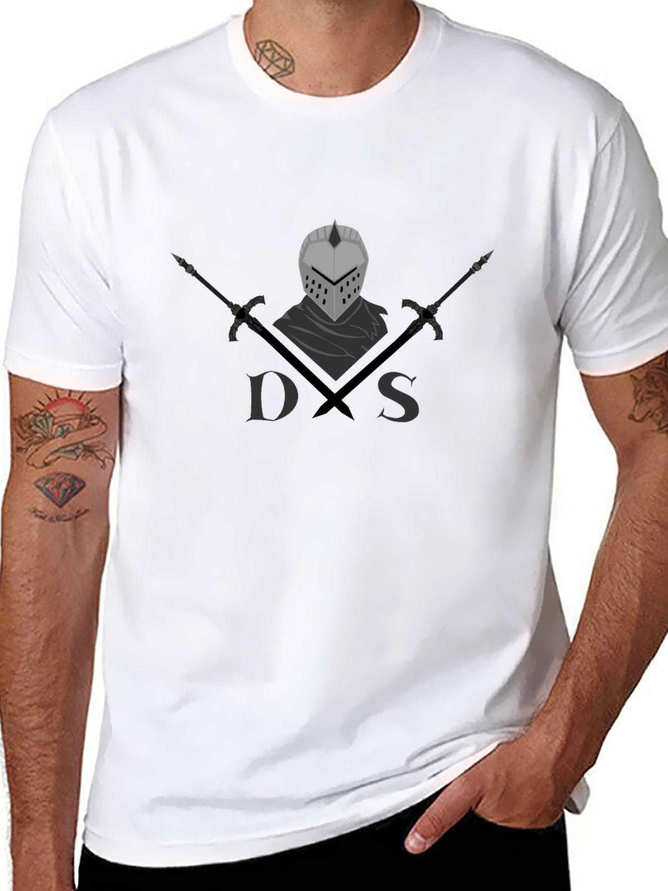 Dark Souls Knight T-Shirt - Black Graphic Tee