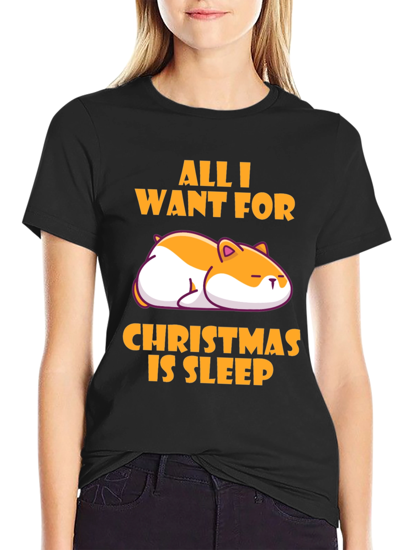 All I Want for Christmas is Sleep T-Shirt