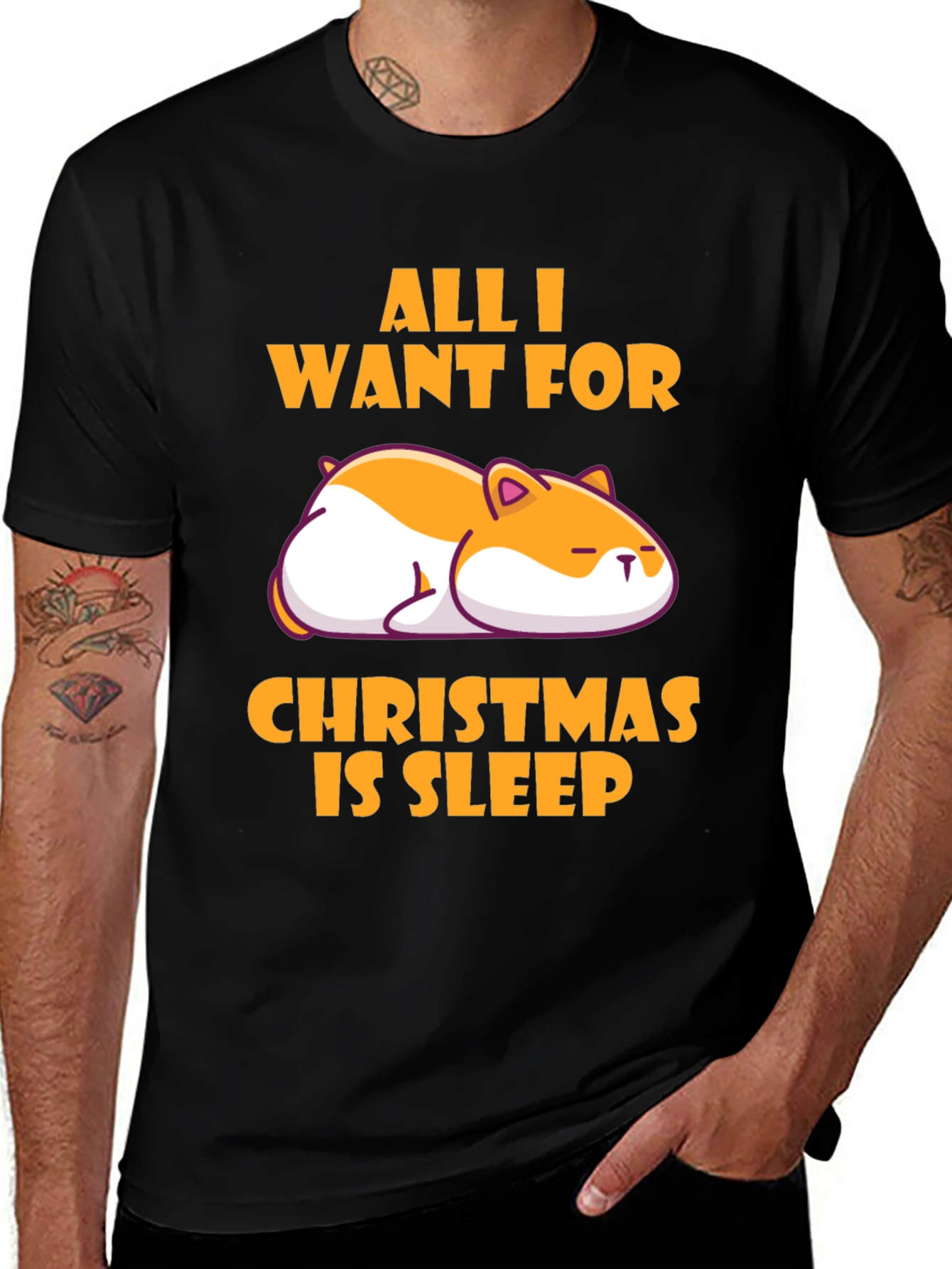 All I Want for Christmas is Sleep T-Shirt