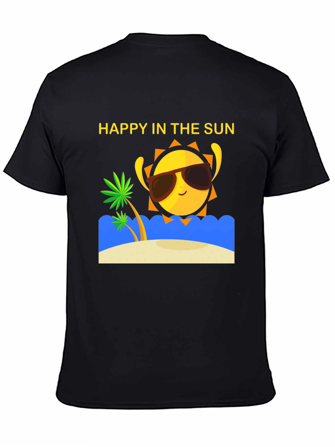 Happy in the Sun T-Shirt - Summer Beach Vibes!