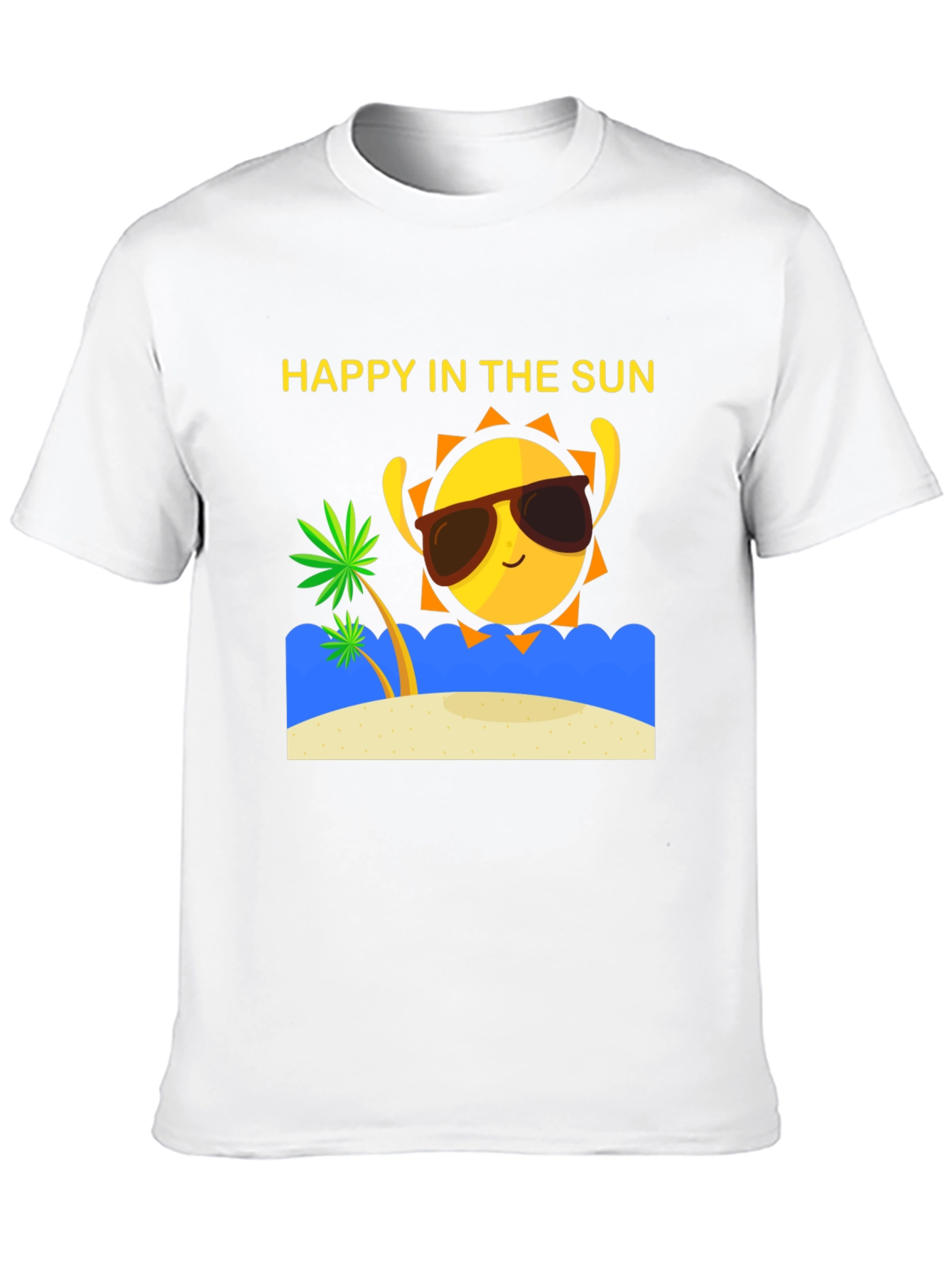 Happy in the Sun T-Shirt - Summer Beach Vibes!