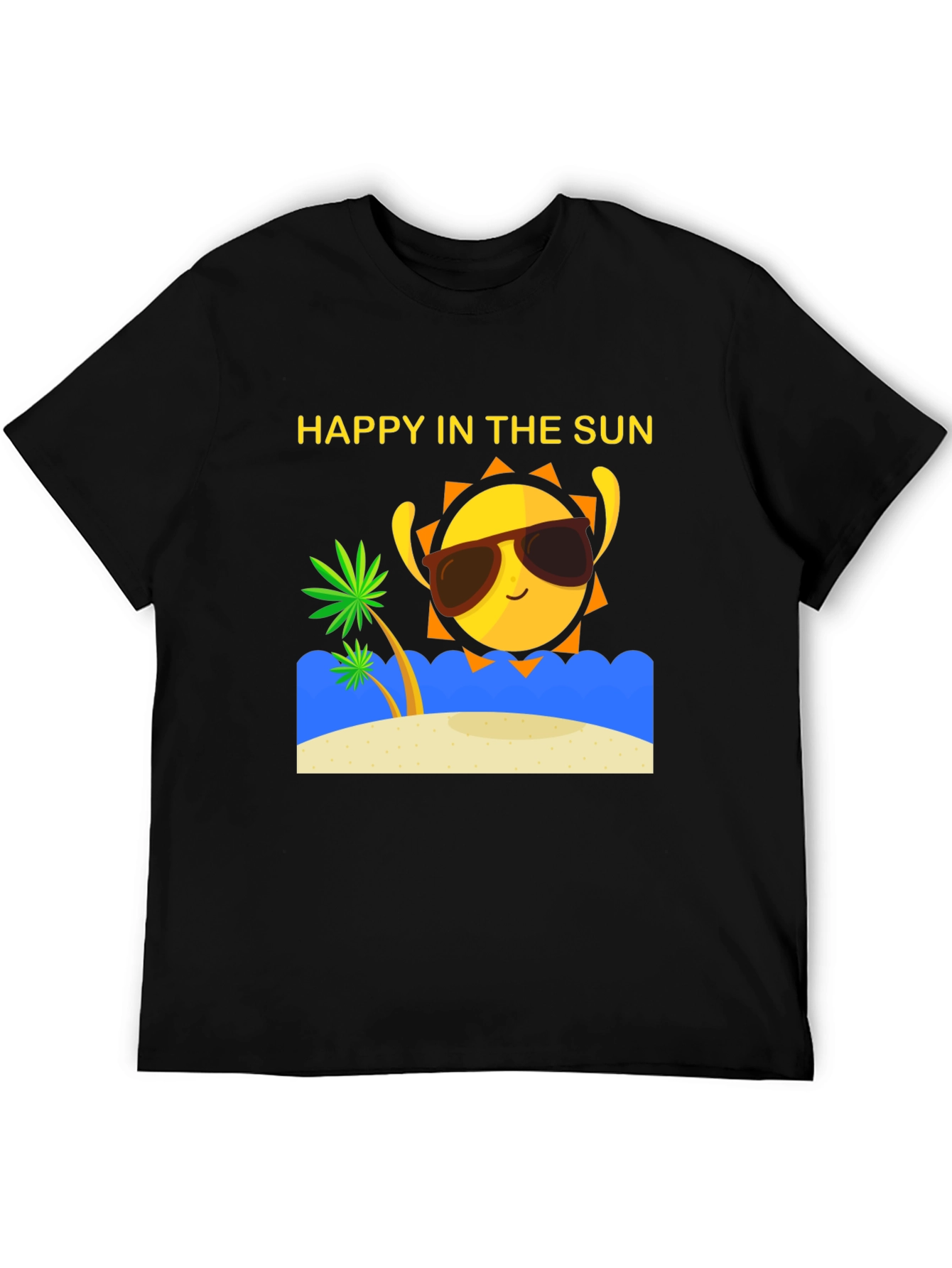 Happy in the Sun T-Shirt - Summer Beach Vibes!