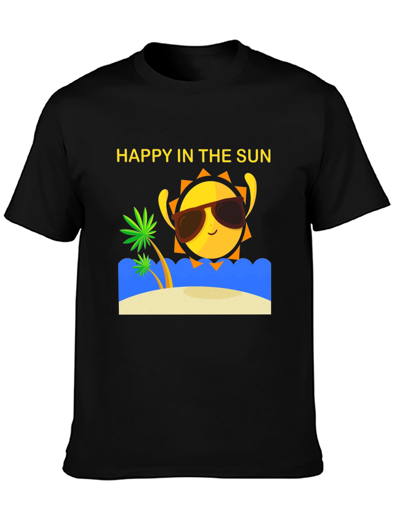 Happy in the Sun T-Shirt - Summer Beach Vibes!