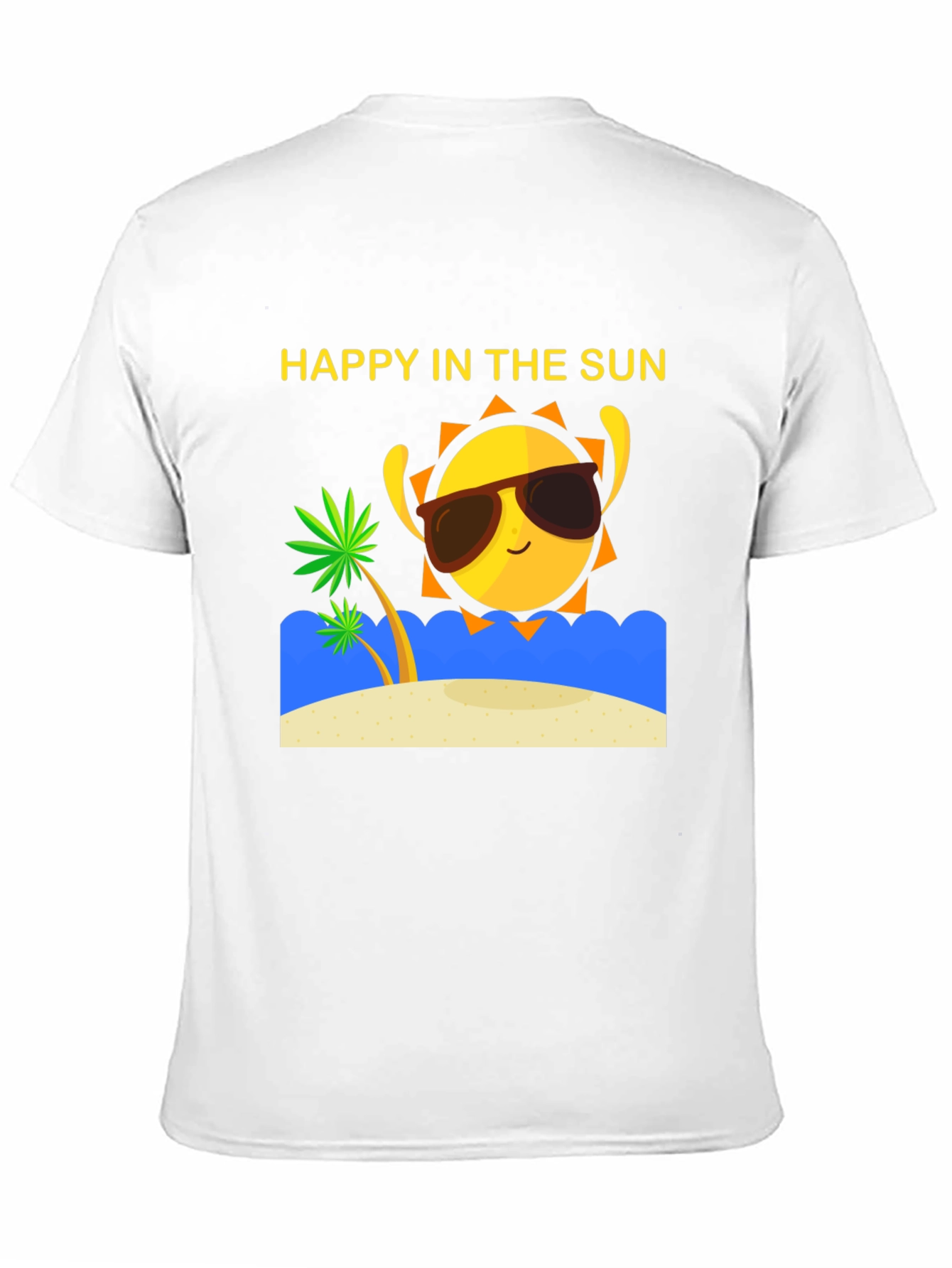 Happy in the Sun T-Shirt - Summer Beach Vibes!