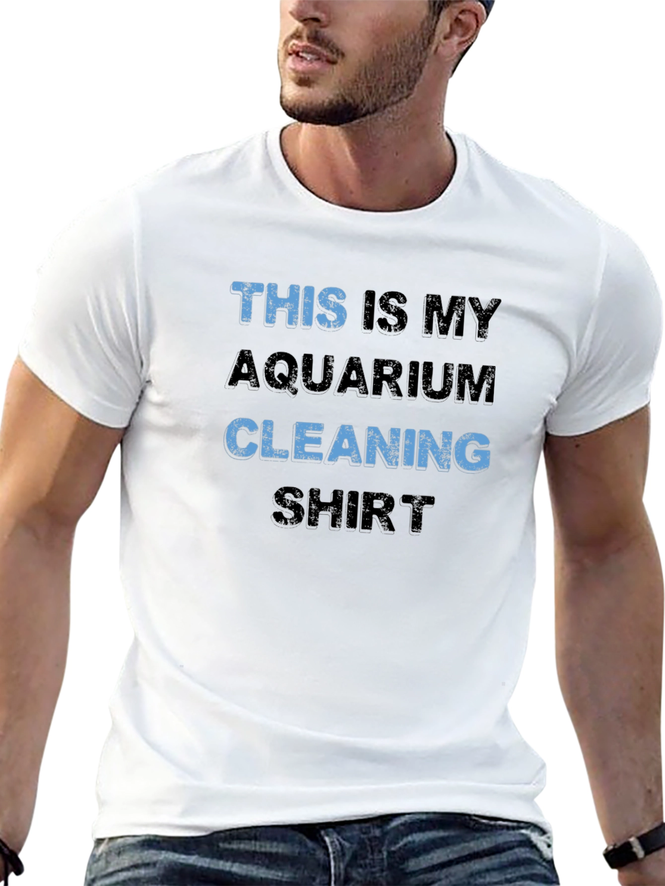 Aquarium Cleaning Shirt - Novelty Graphic Tee