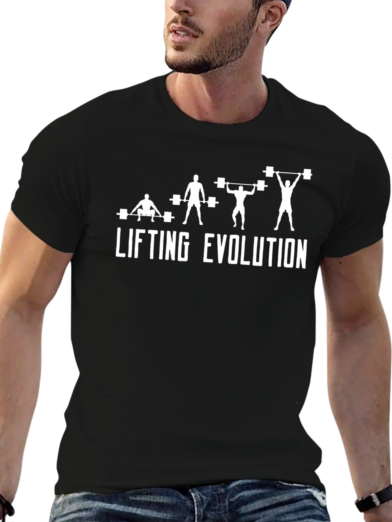 Lifting Evolution Black Graphic Tee