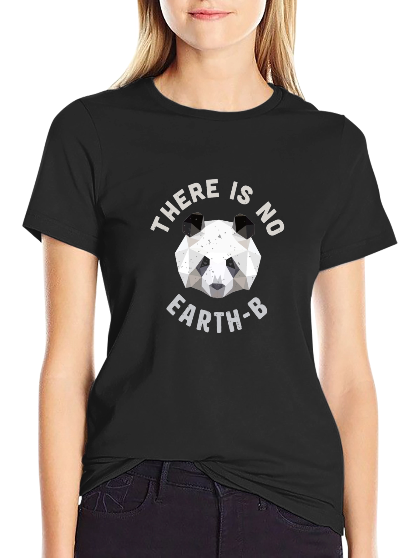 Geometric Panda T-Shirt - There Is No Earth B