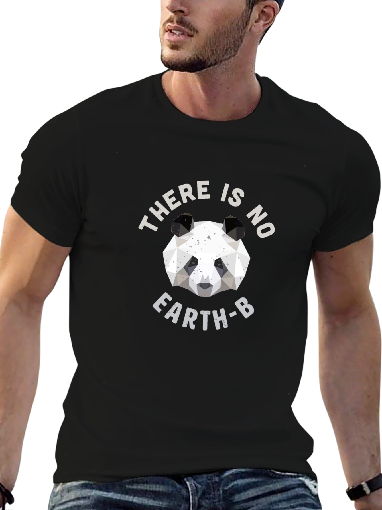 Geometric Panda T-Shirt - There Is No Earth B