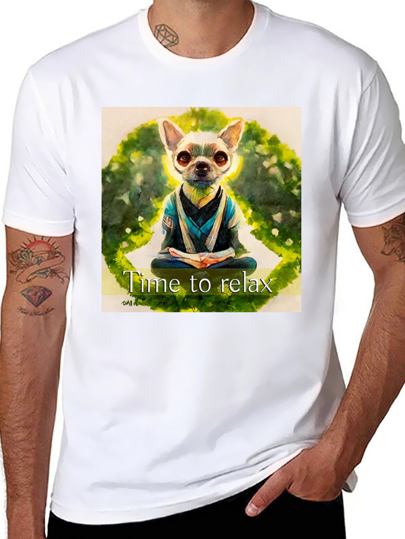 Relaxing Dog Graphic T-Shirt